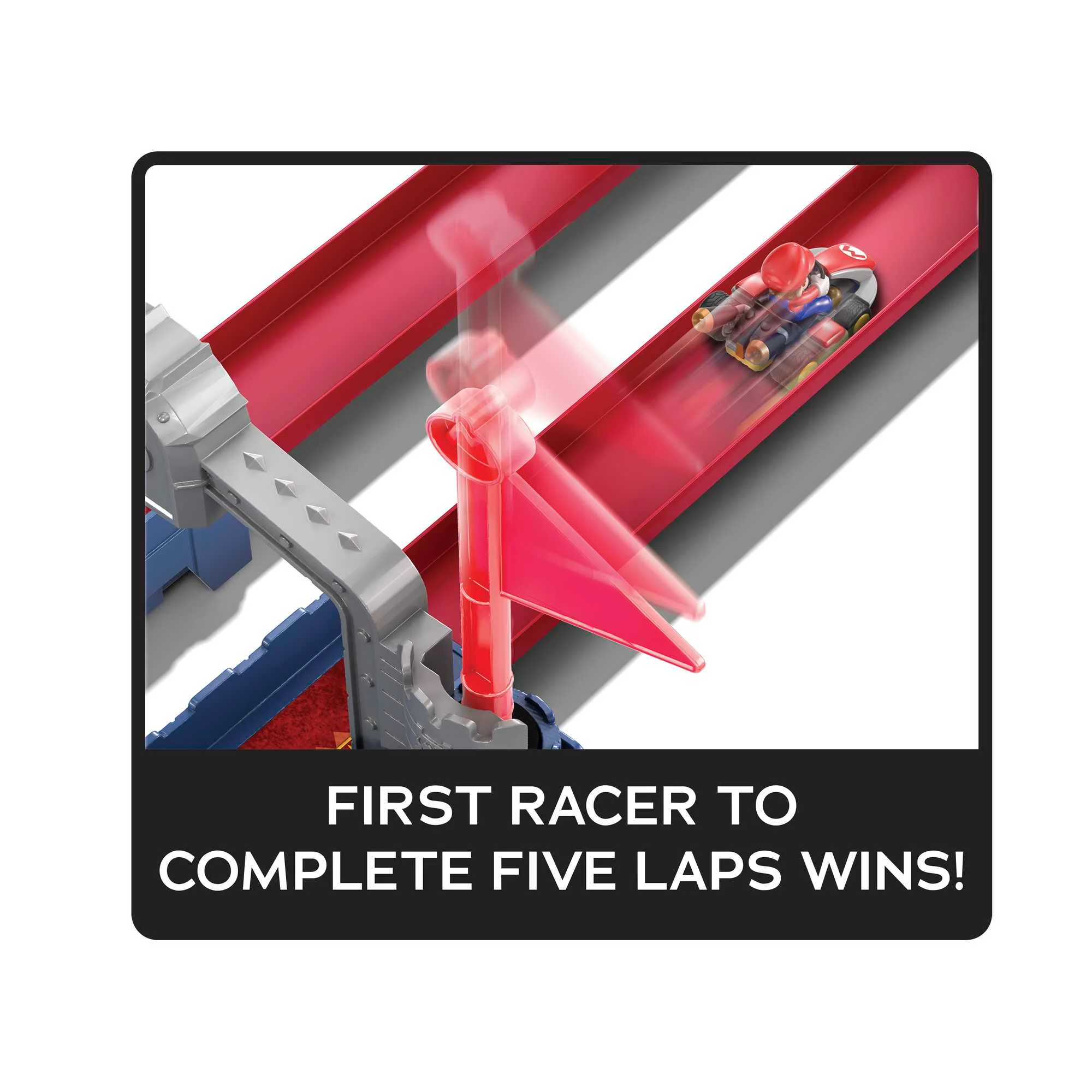 Hot Wheels Mario Kart Bowsers Castle Chaos Track Set - Image 3