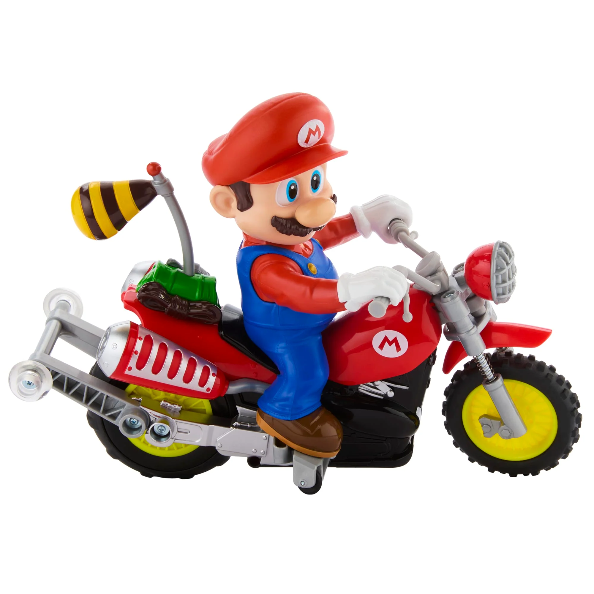 Hot Wheels Mario Kart Moto De Mario Teledirigida Para Hacer Caballitos, Vehículo Teledirigido Con Batería - Image 3