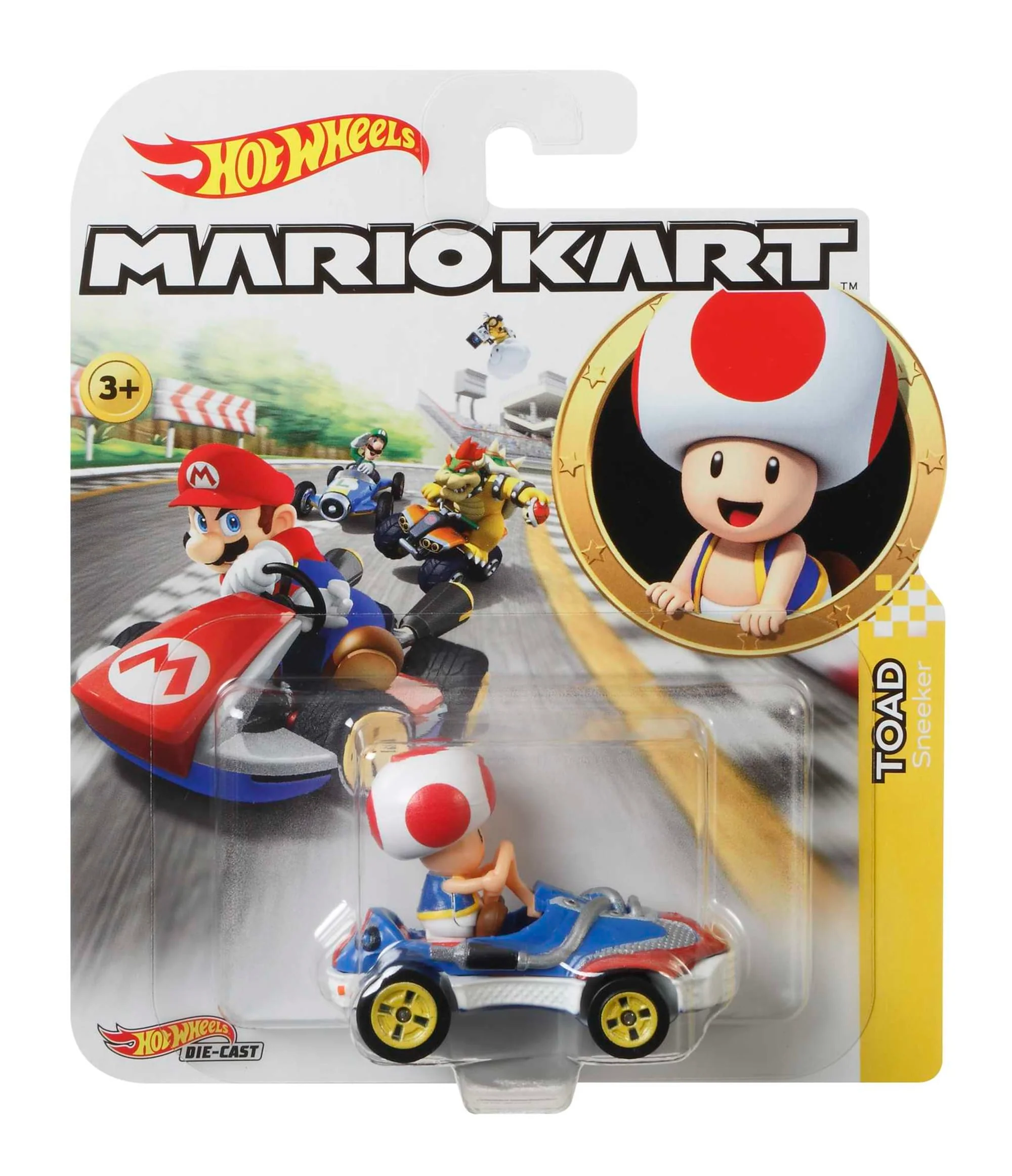 Hot Wheels Mario Kart Toad, Sneeker Vehicle - Image 5