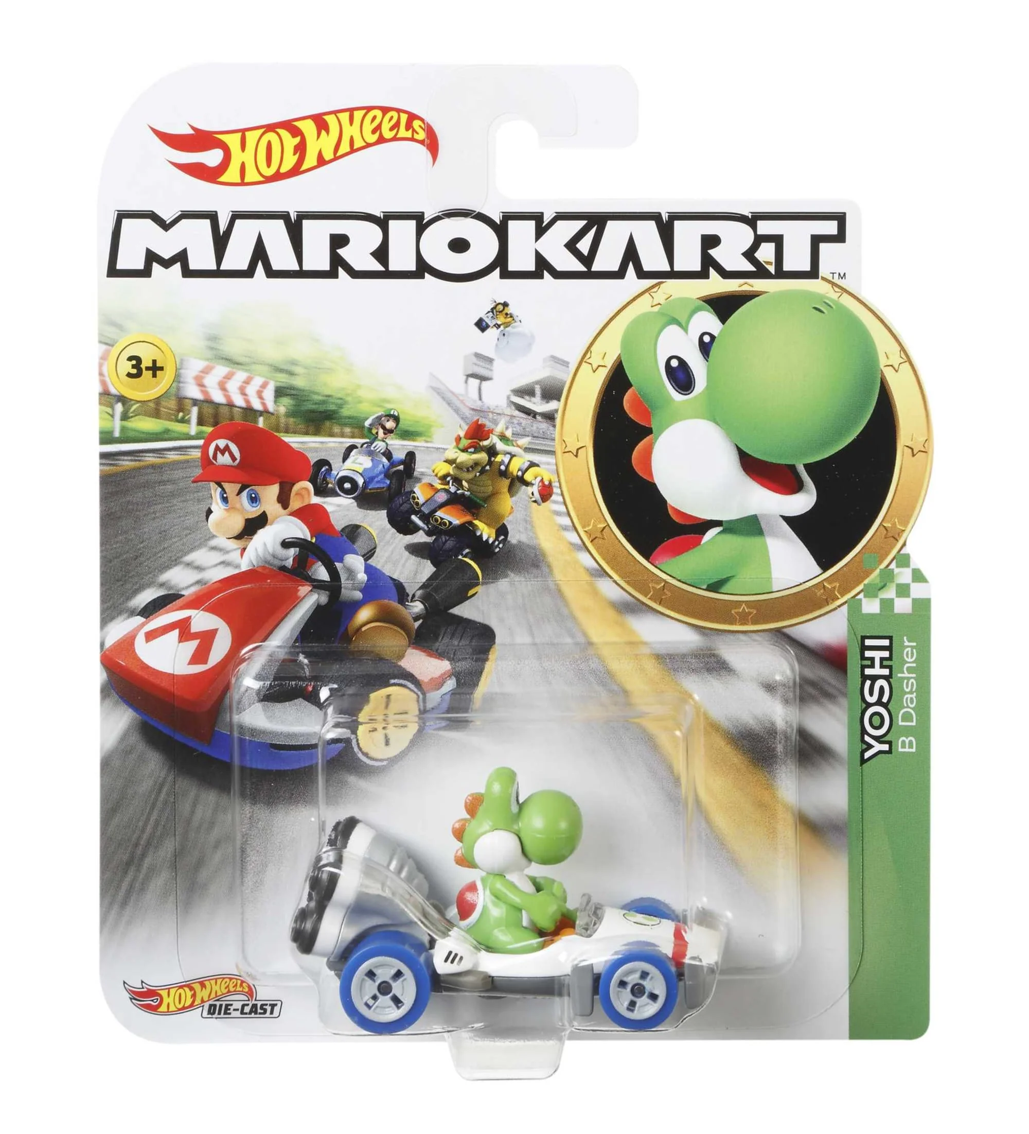 Hot Wheels Mario Kart Yoshi, B-Dasher Vehicle - Image 6