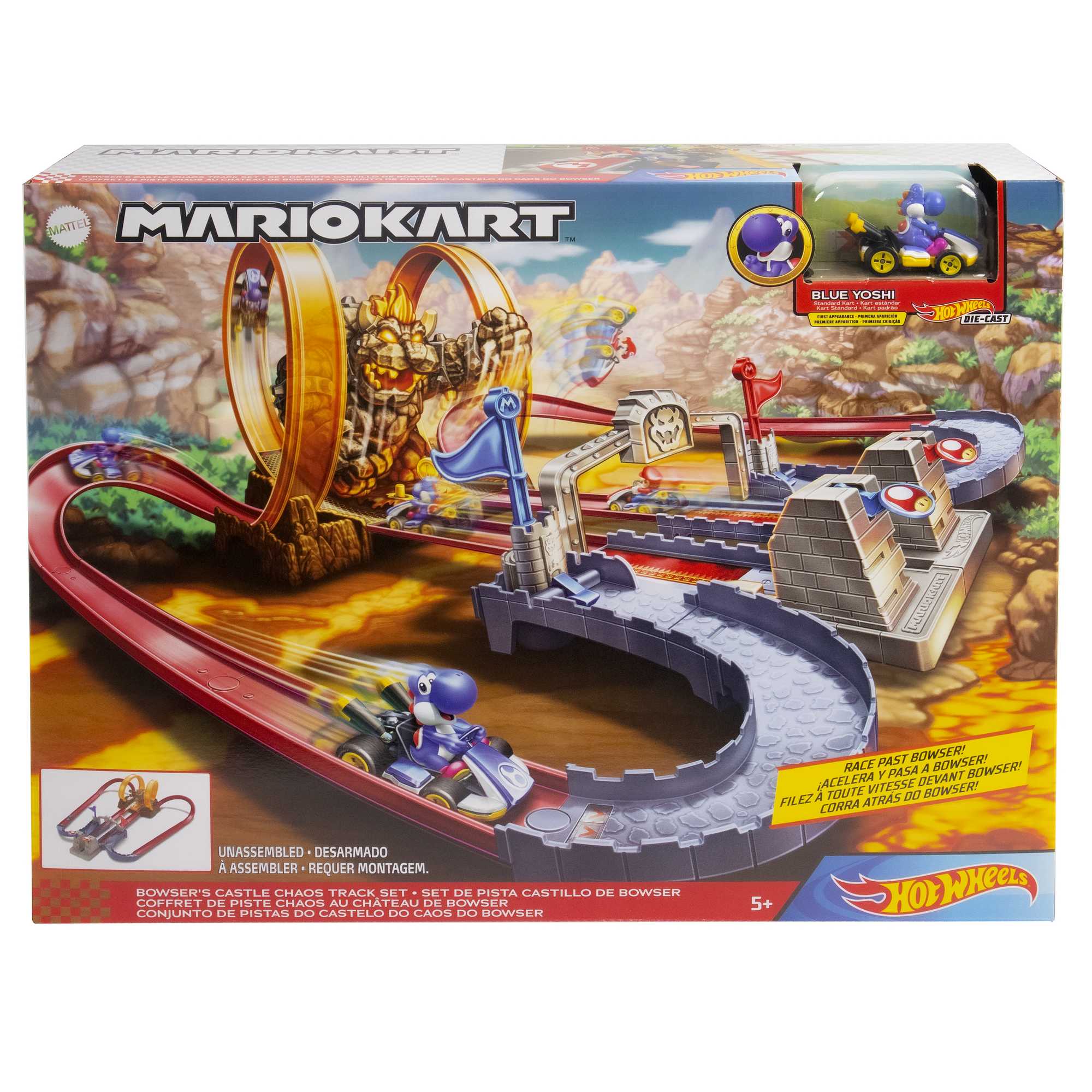 Hot Wheels MarioKart Bowsers Castle Chaos Playset - Image 6