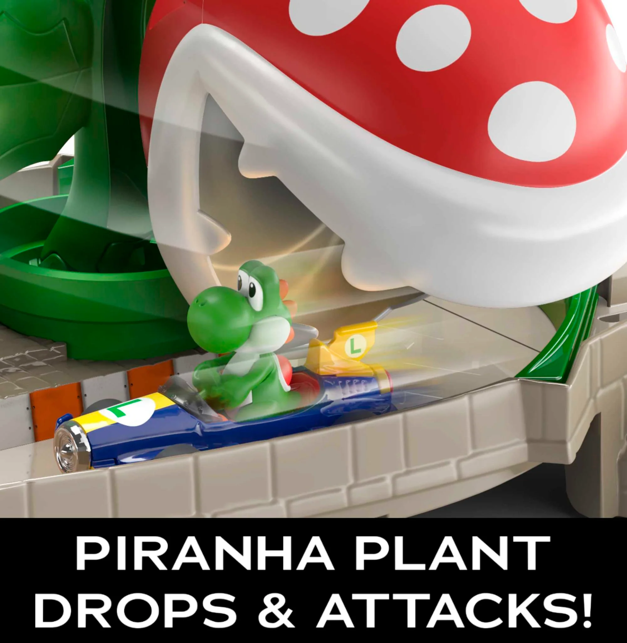 Hot Wheels Mariokart Piranha Plant Slide Track Set - Image 3