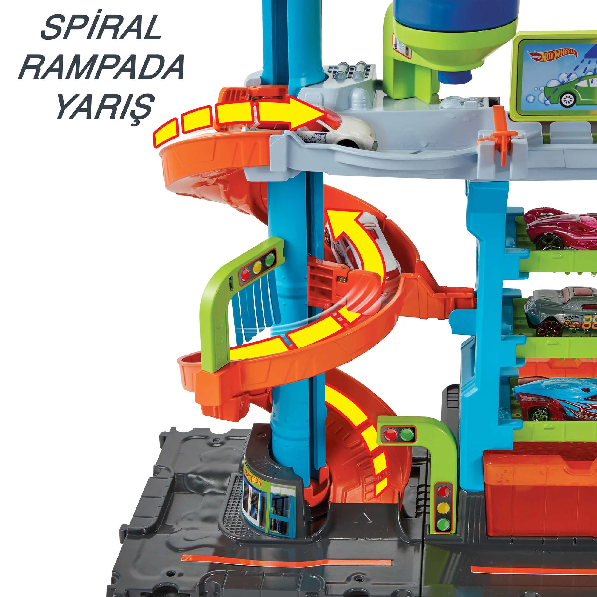 Hot Wheels Mega Araba Yıkama Kulesi - Image 3