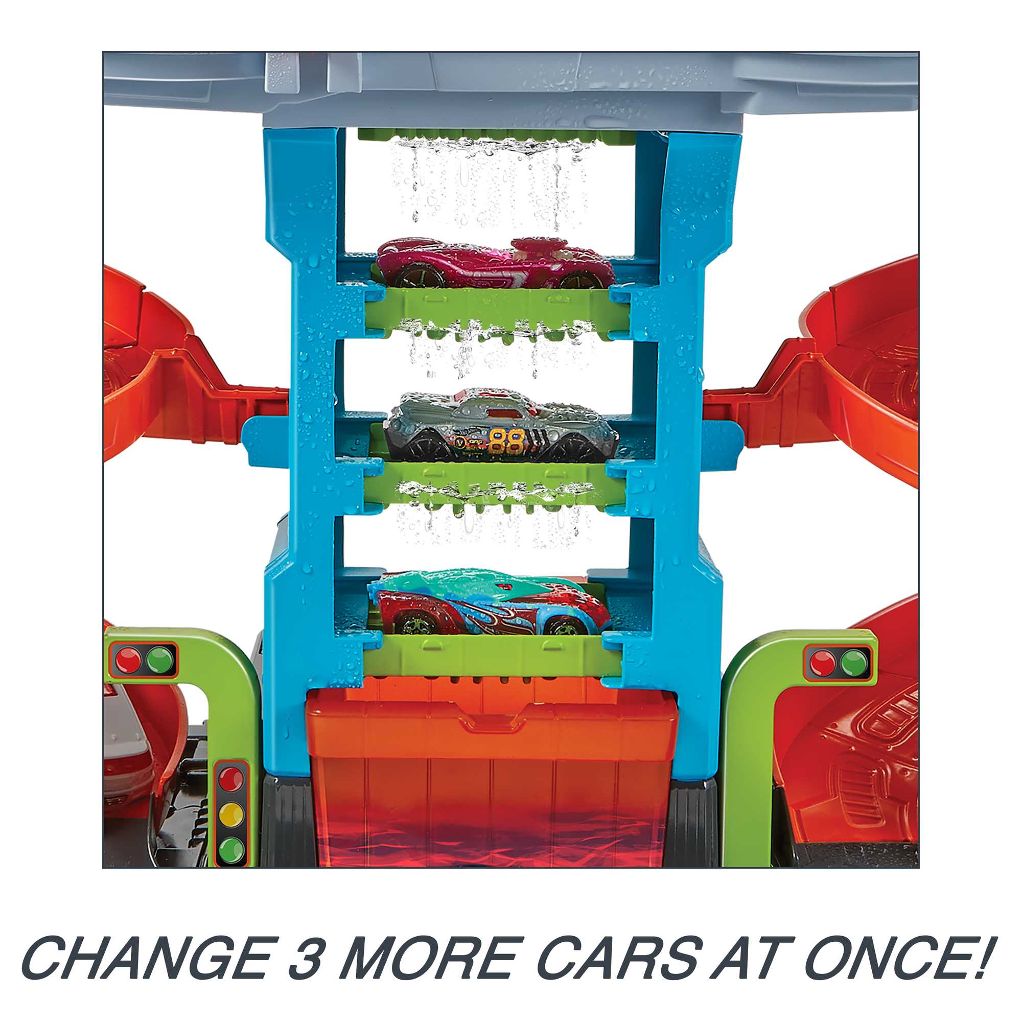 Hot Wheels City MEGA Car Wash With 1 Color Shifters Car, Toy For Kids - Image 5