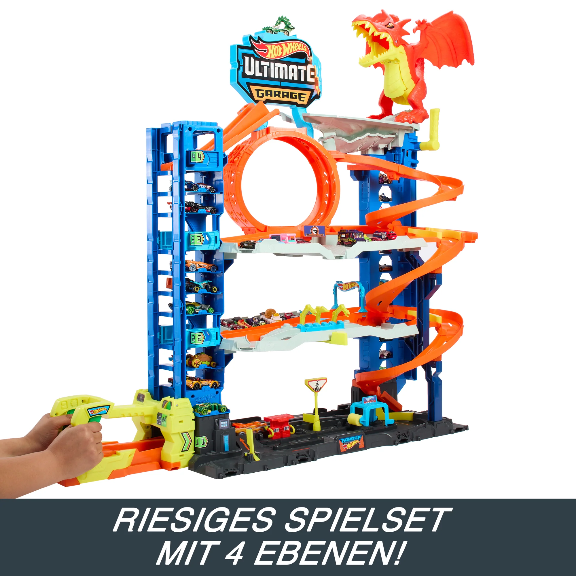 Hot Wheels Ultimative Garage Spielset Mit 2 Die-Cast-Autos, Spielzeugaufbewahrung Für Mehr Als 50 Autos - Image 3
