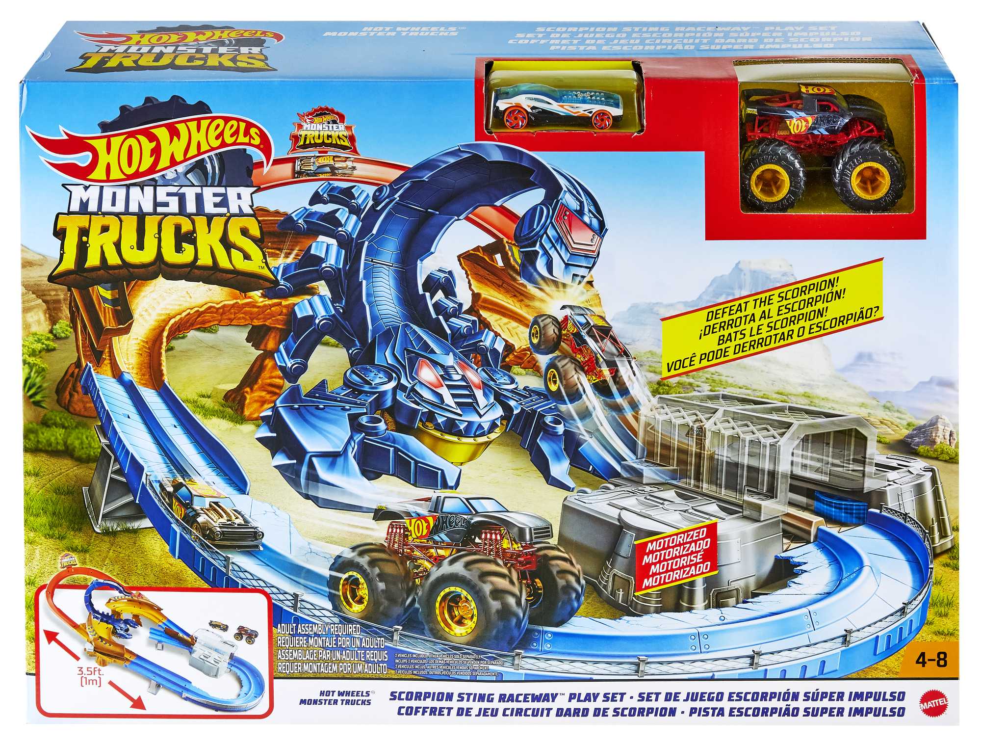 Hot Wheels Monster Truck Scorpion Sting Raceway - Image 5