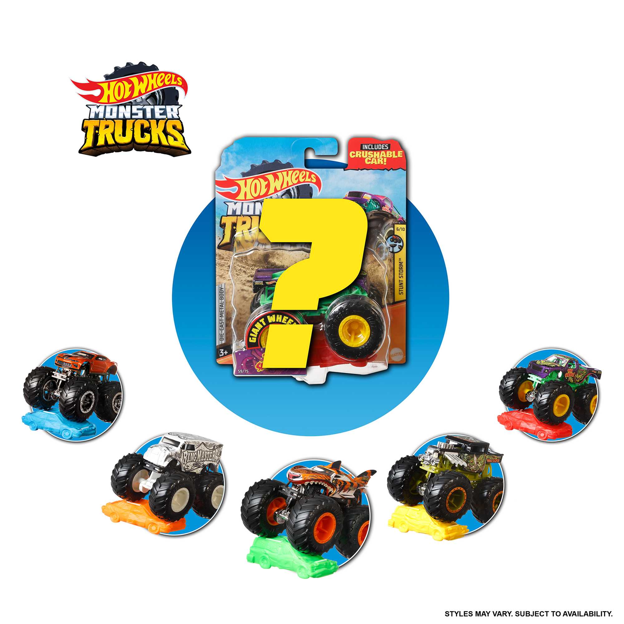 Hot Wheels Monster Trucks, 1:64 Scale Die-Cast Toy - Image 6