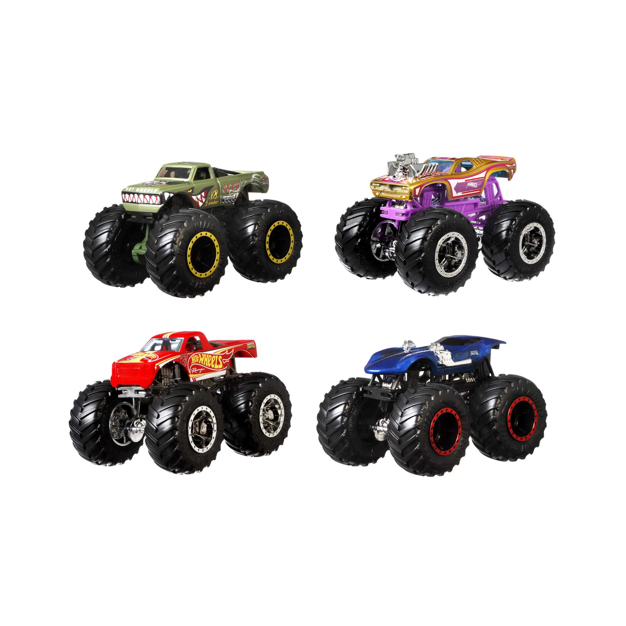 Hot Wheels Monster Trucks 4-Pack Assortment - Image 3