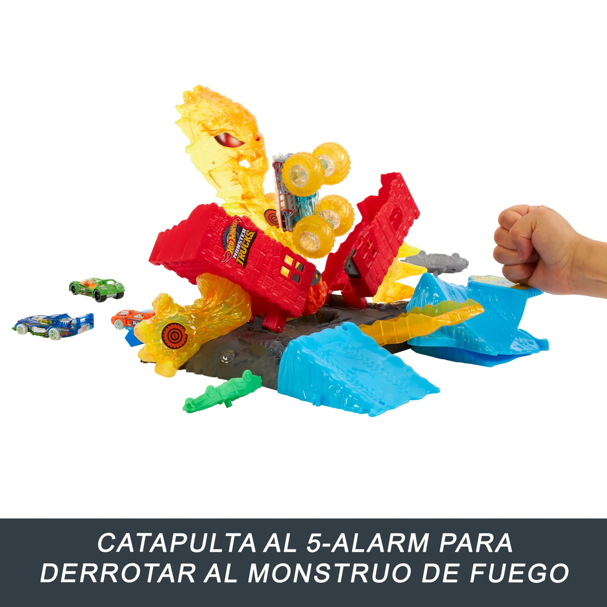 Conjunto De Juego De Semifinales Arena Smashers De Monster Trucks De Hot Wheels - Image 3