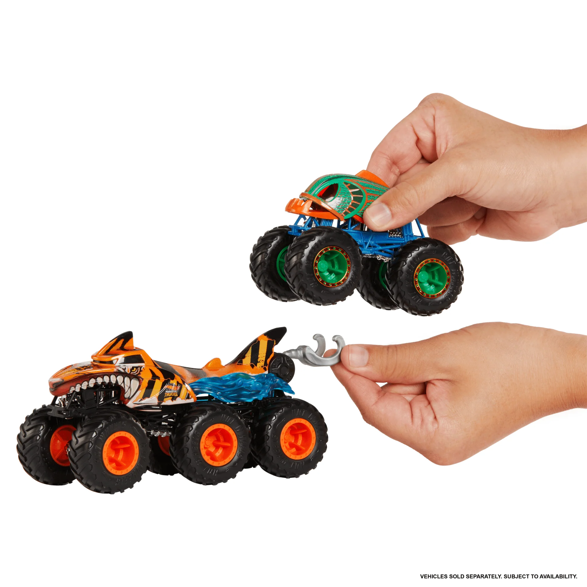 Hot Wheels Monster Trucks Big Rigs, 1:64 Scale Die-Cast Toy Truck With 6 Wheels (Styles May Vary) - Image 4