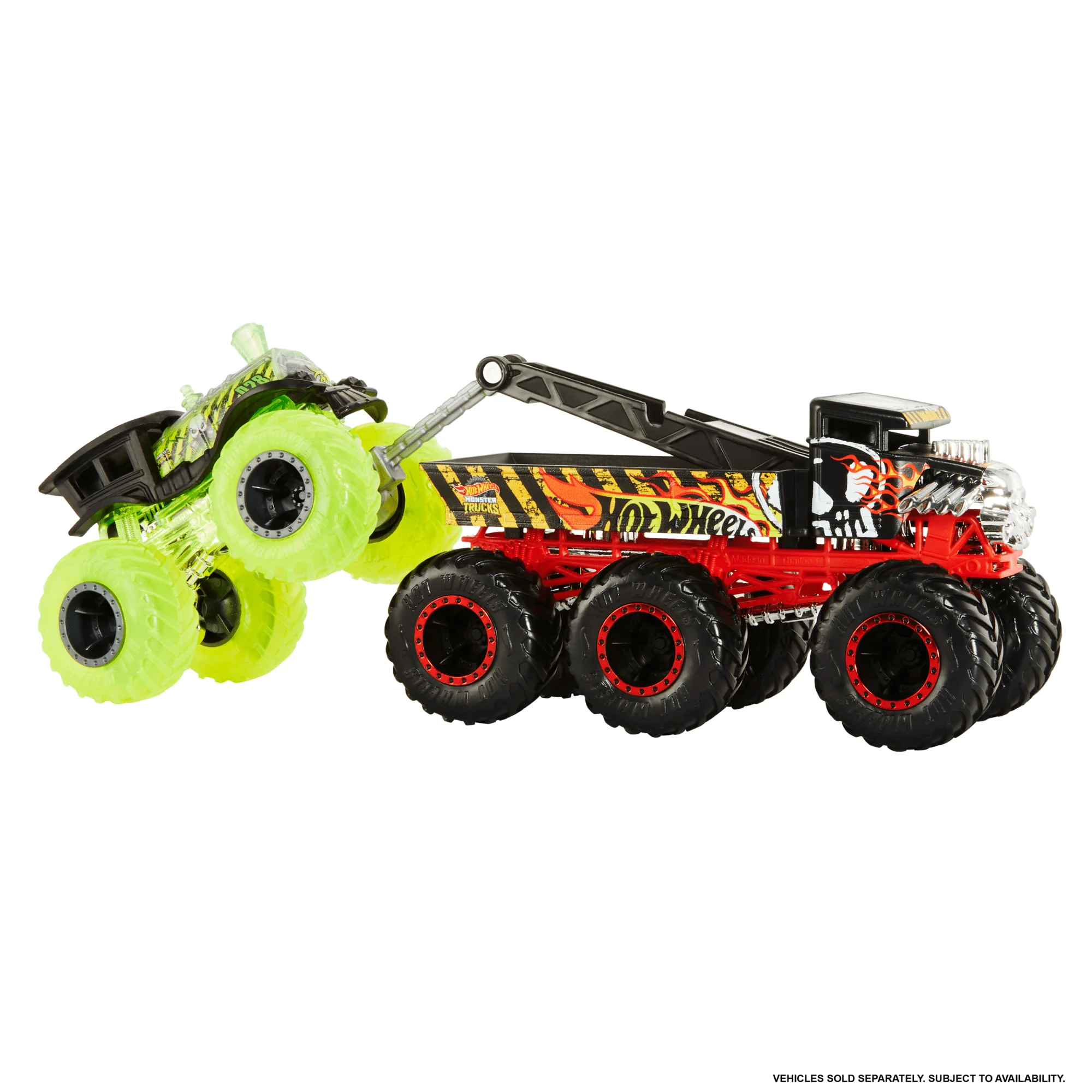 Hot Wheels Monster Trucks Big Rigs, 1:64 Scale Die-Cast Toy Truck With 6 Wheels (Styles May Vary) - Image 5