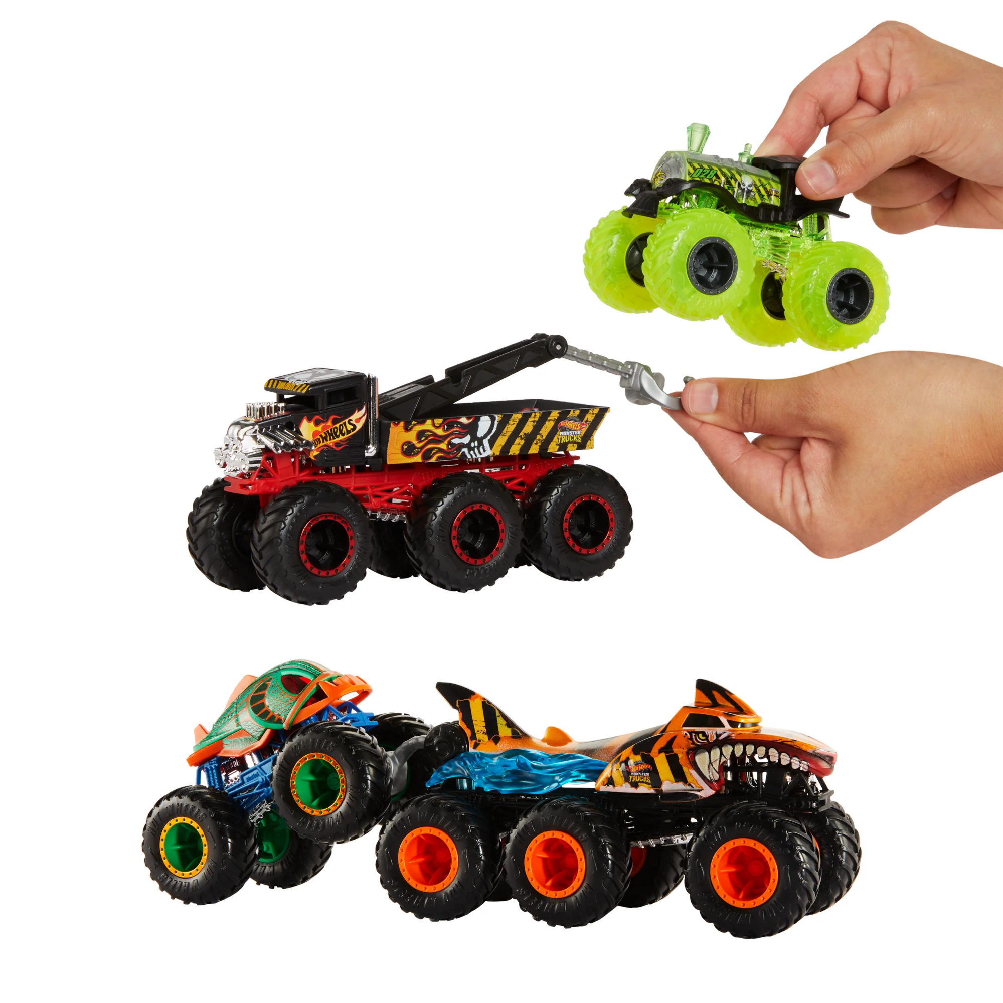 Big Rigs De Monster Trucks De Hot Wheels, Camión De Juguete De Metal A Escala 1:64 Con 6 Ruedas (Los Estilos Pueden Variar) - Image 3