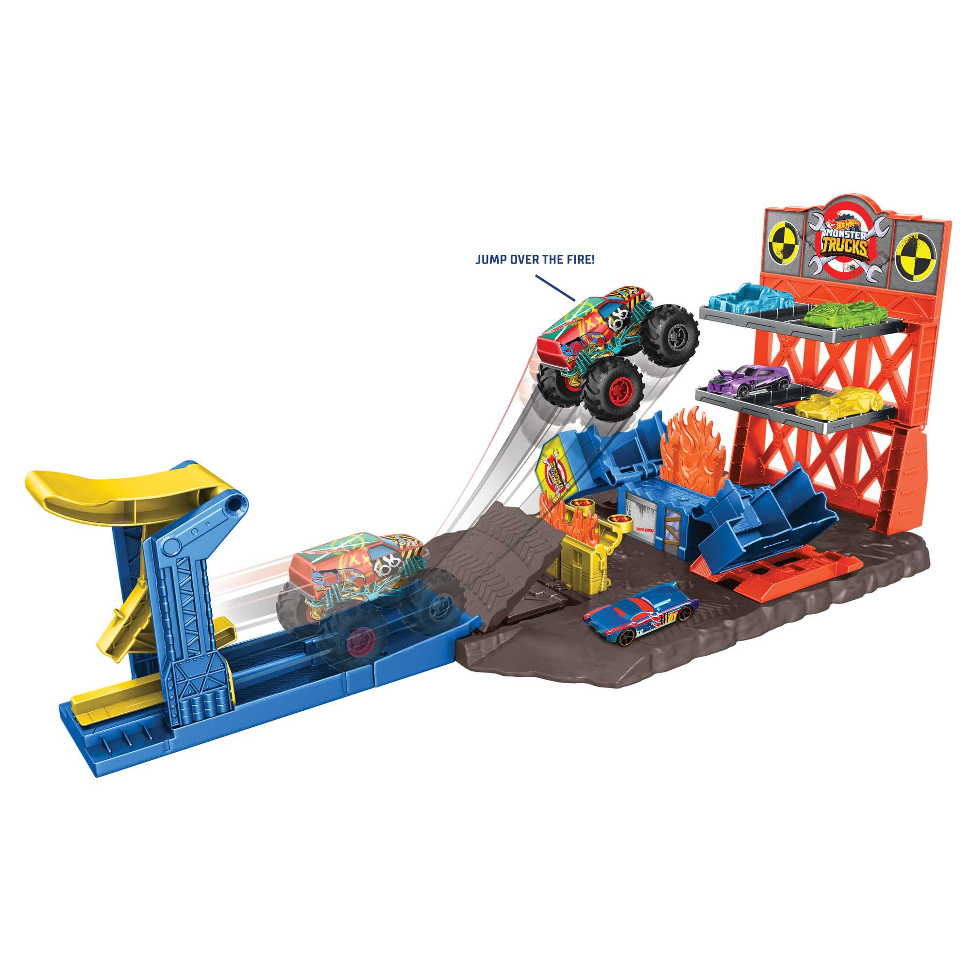 Hot Wheels Monster Trucks Blast Station Playset - Image 3