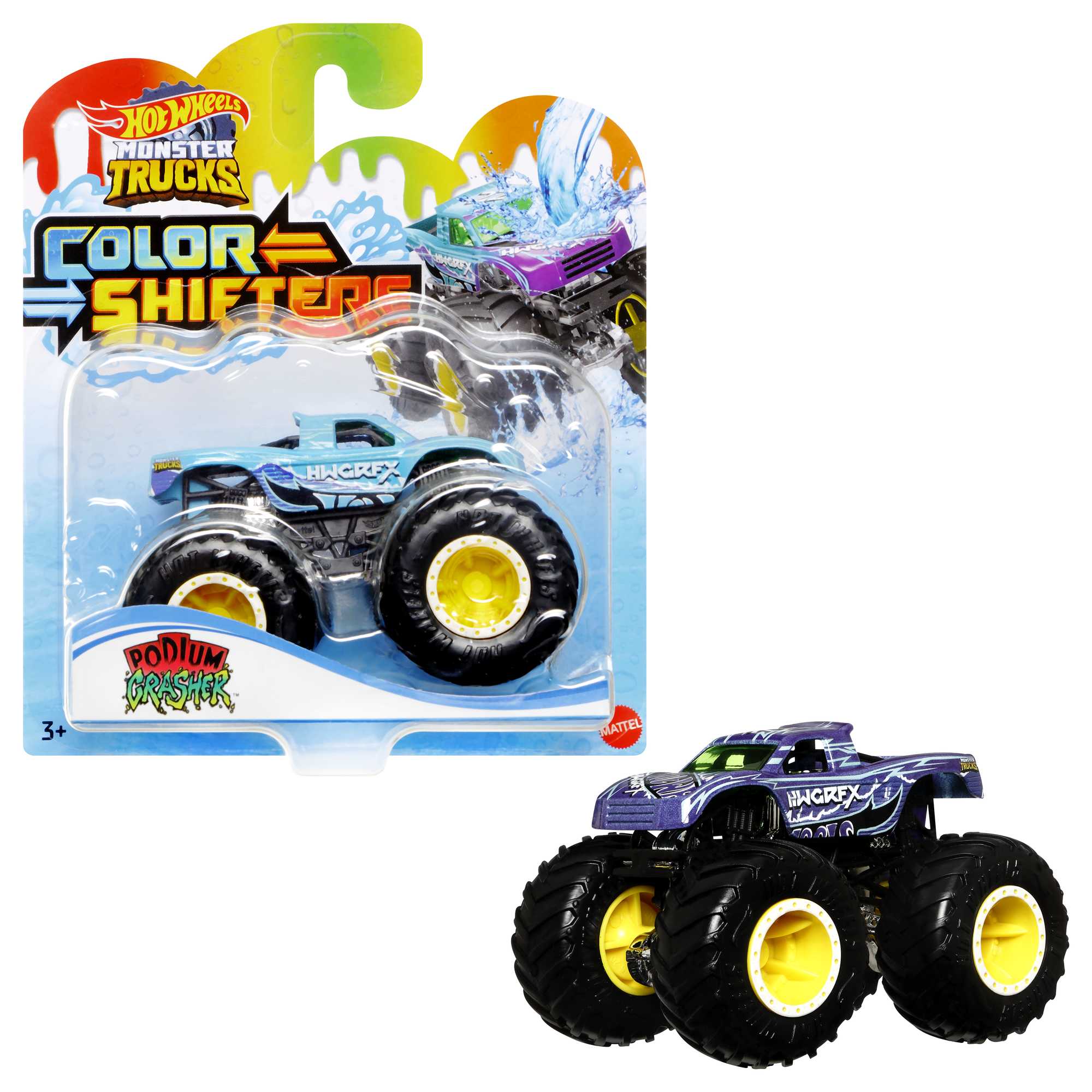 Hot Wheels Monster Trucks Color Shifter Coche Juguete Surtido +3 Años - Image 2