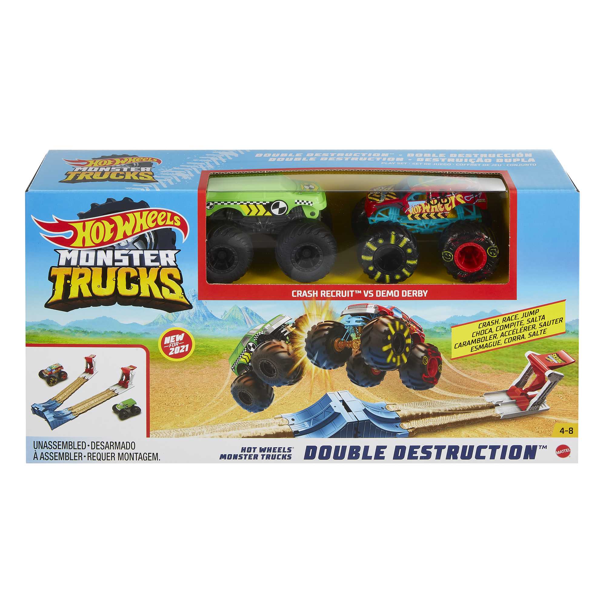 Hot Wheels Monster Trucks Double Destruction Playset - Image 6