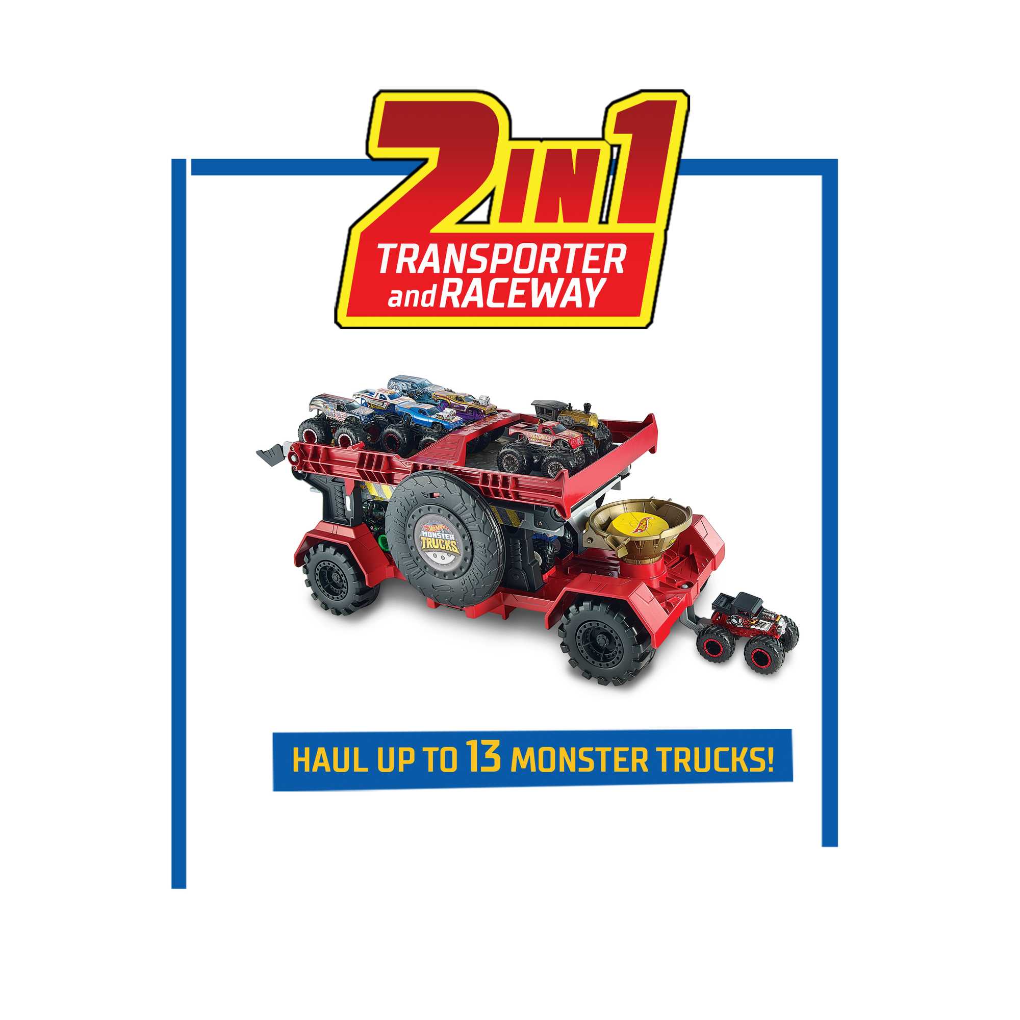 Hot Wheels Monster Trucks Downhill Race & Go Playset - Image 3