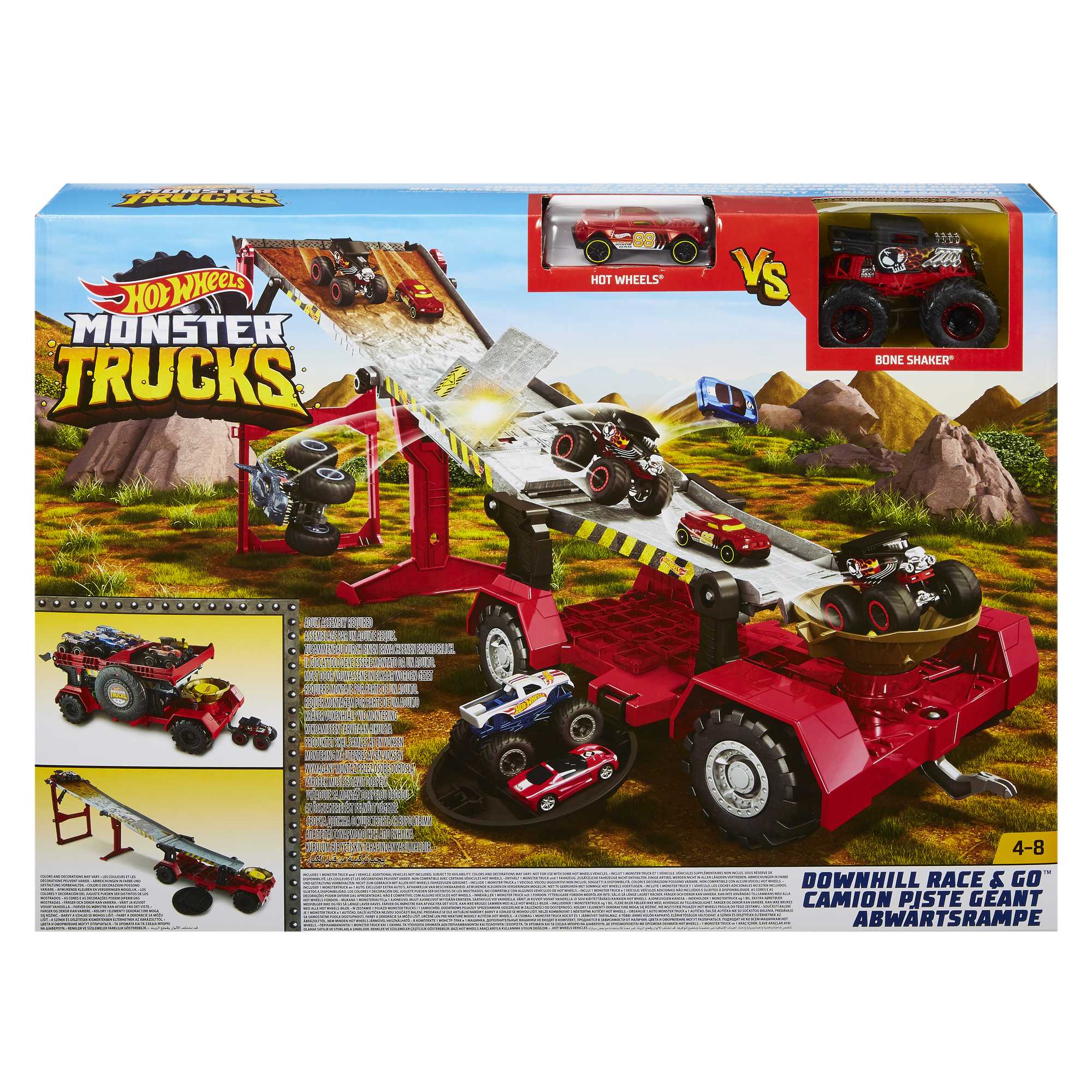 Hot Wheels Monster Trucks Downhill Race & Go Playset - Image 6