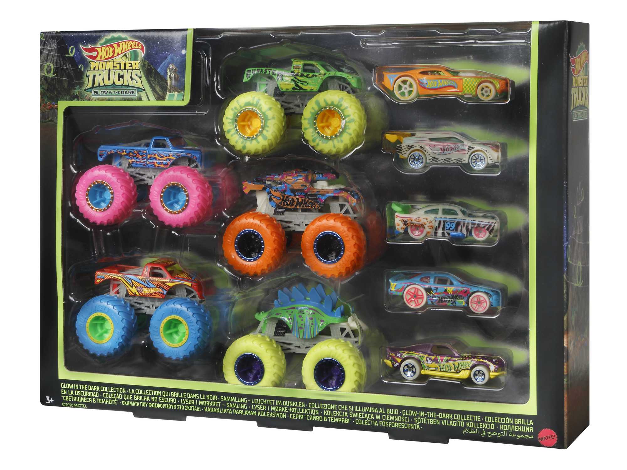 Hot Wheels Monster Trucks GITD Bundel