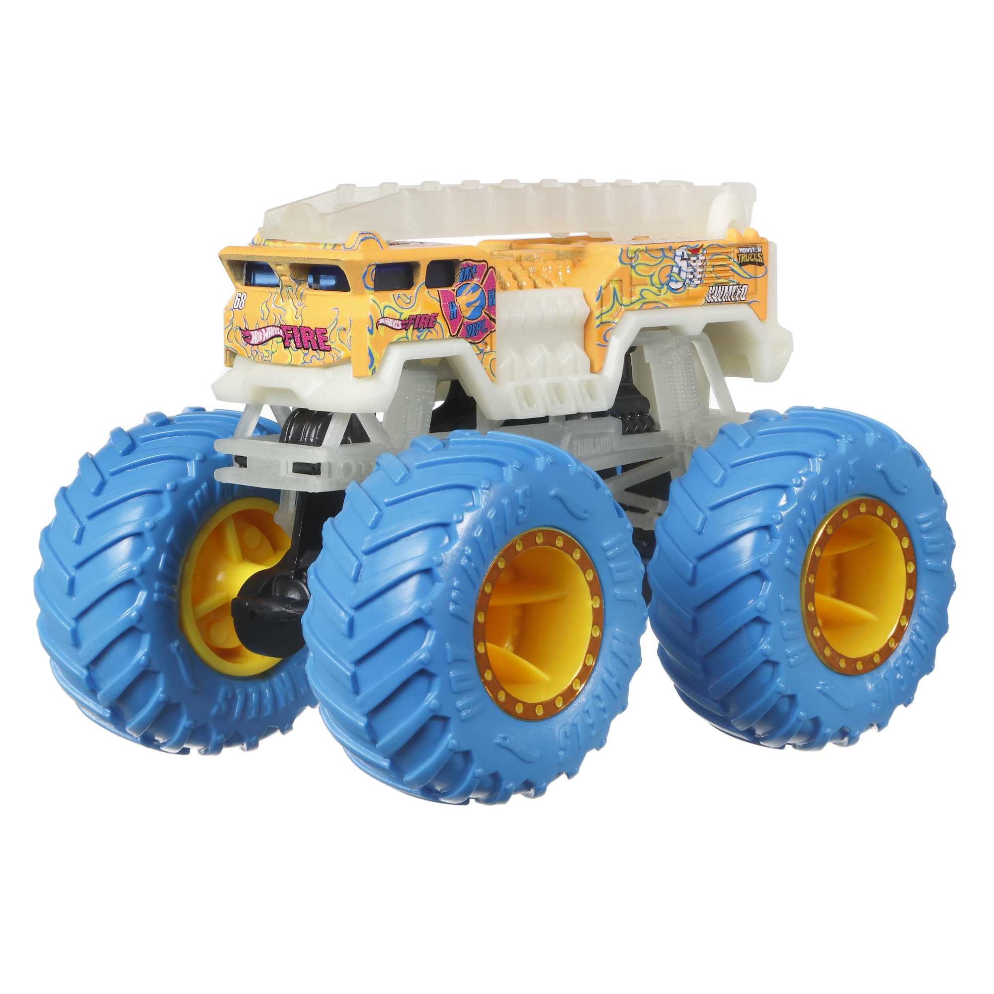 Hot Wheels Monster Trucks Glow in the Dark 1:64 Scale Toy Trucks - Image 8