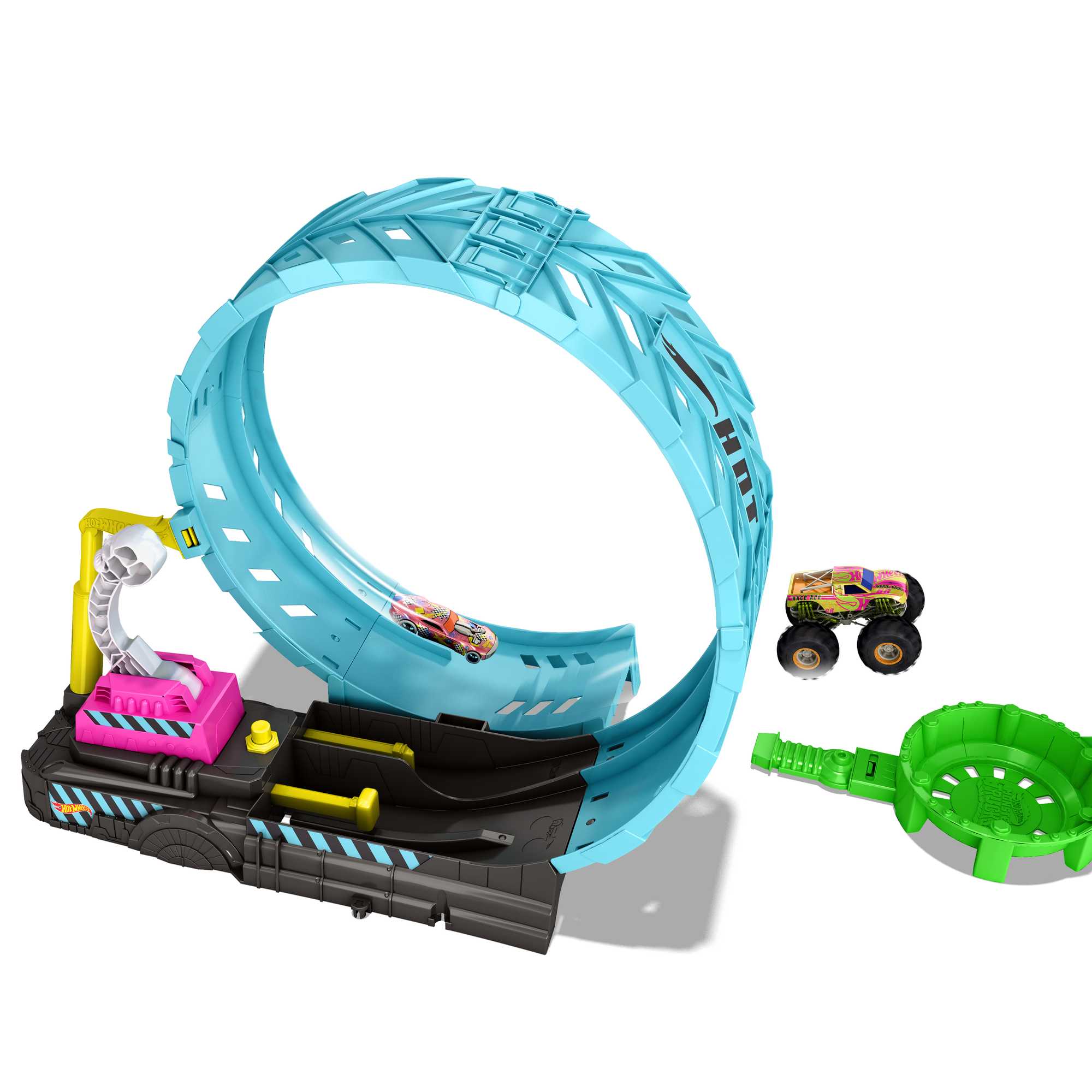 Hot Wheels Monster Trucks Glow-In-The Dark Epic Loop Challenge Playset - Image 5