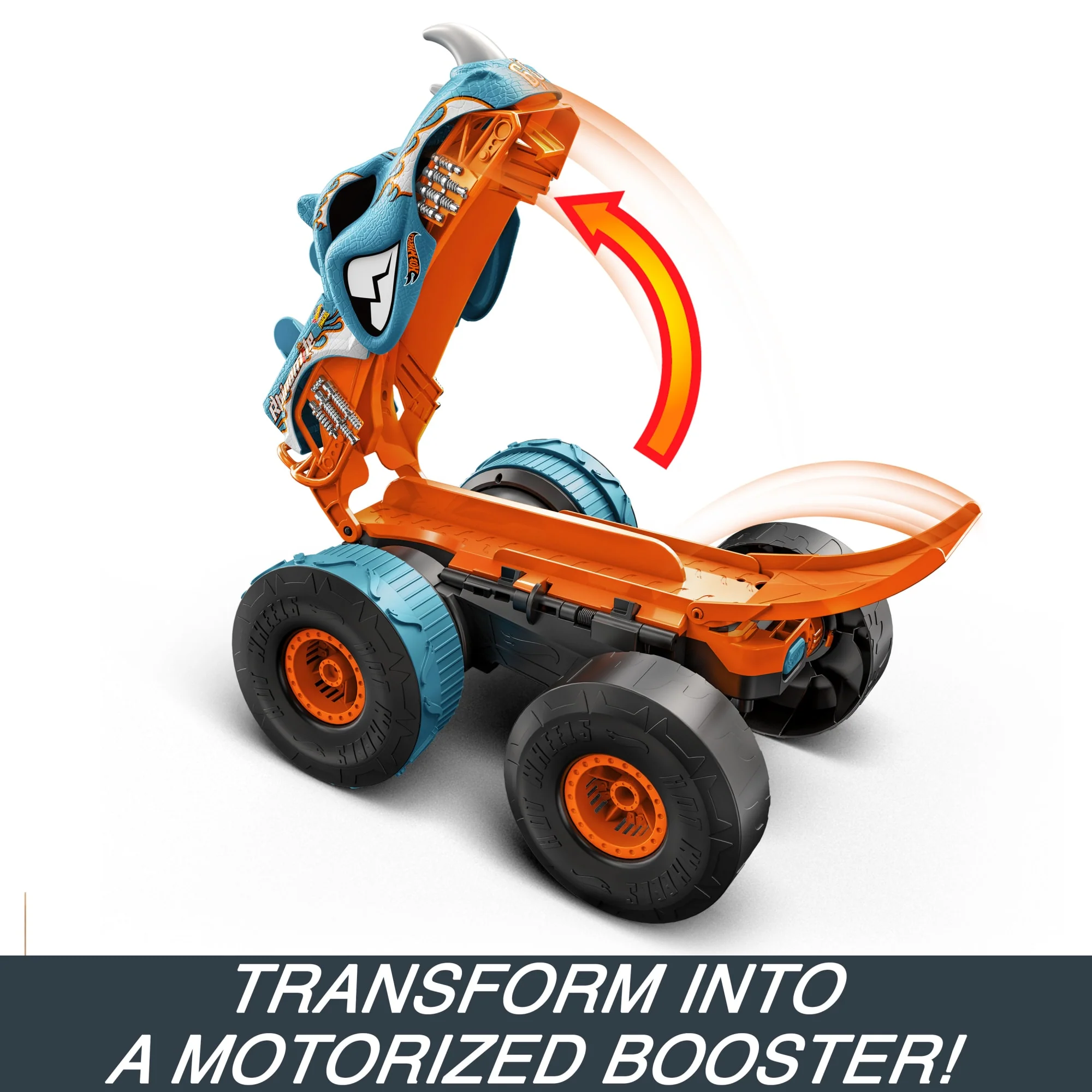 Hot Wheels Monster Trucks HW Transforming Rhinomite RC in 1:12 Scale with 1:64 Scale Toy Truck - Image 6