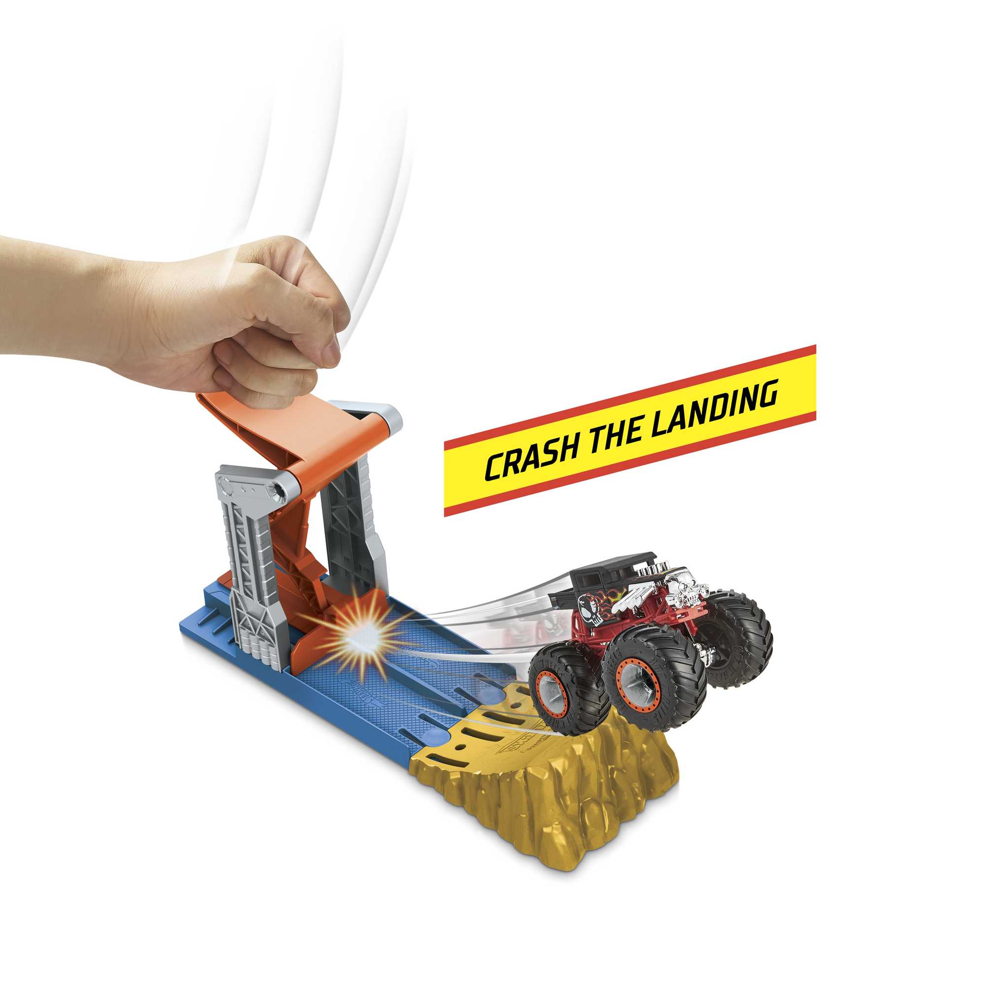Hot Wheels Monster Trucks Launch and Bash Playset - Image 3
