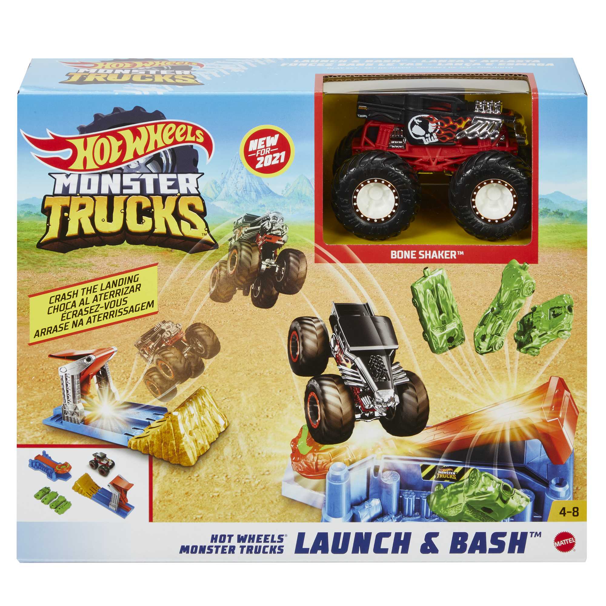 Hot Wheels Monster Trucks Launch and Bash Playset - Image 6