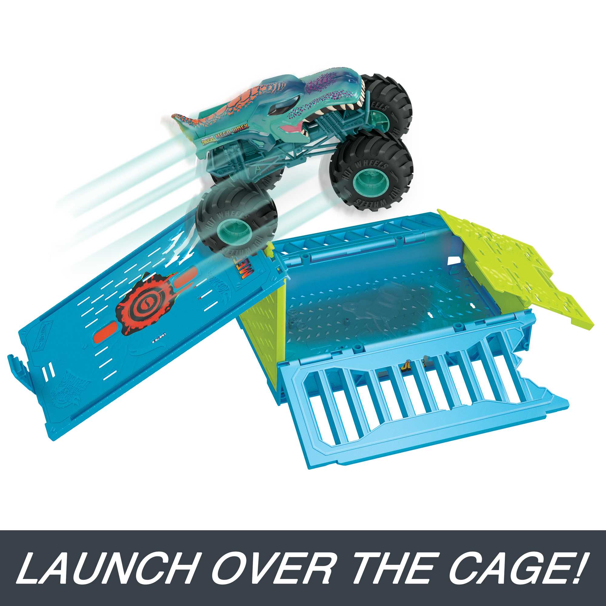 Hot Wheels Monster Trucks Mega-Wrex Crash Cage Playset - Image 3