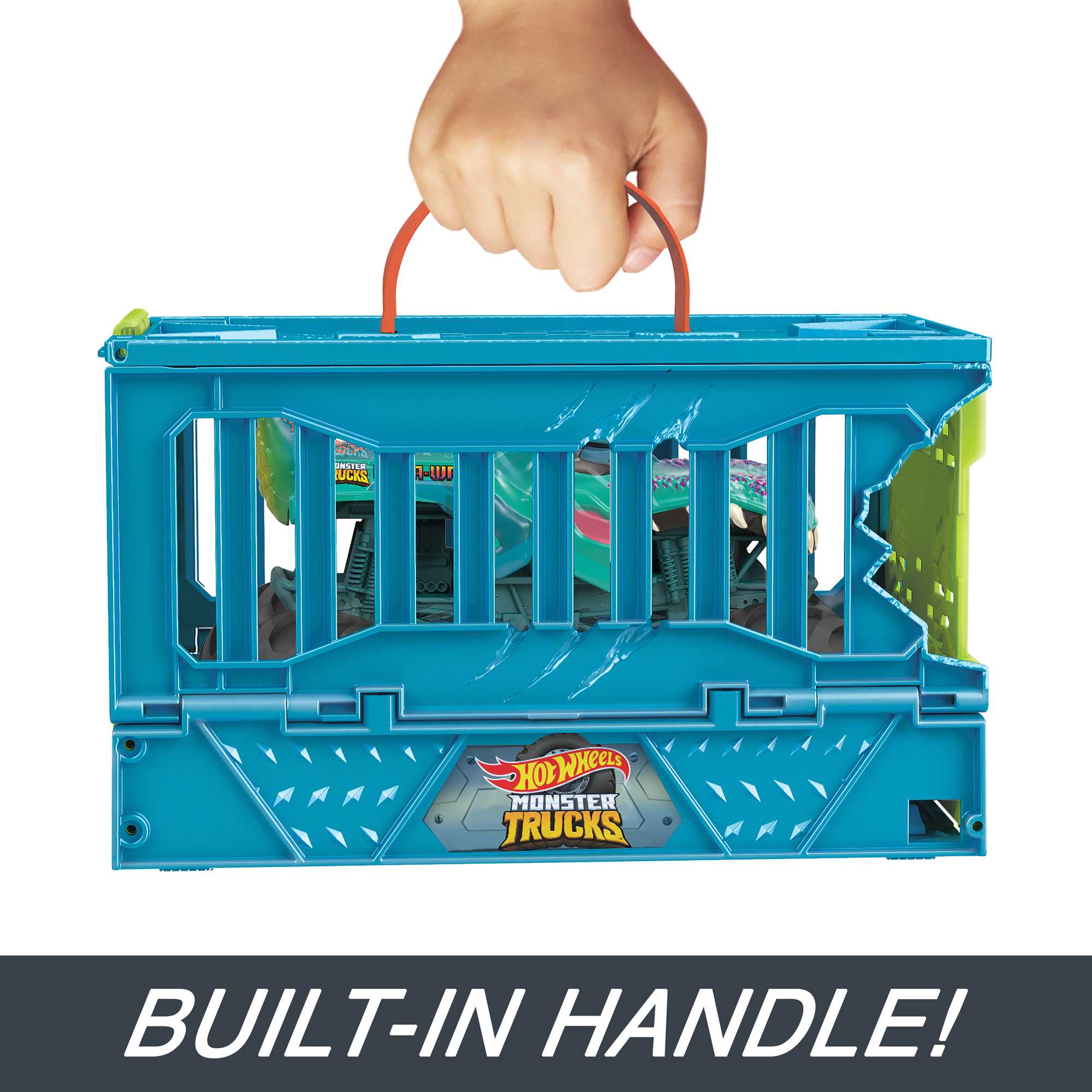 Hot Wheels Monster Trucks Mega-Wrex Crash Cage Playset - Image 5