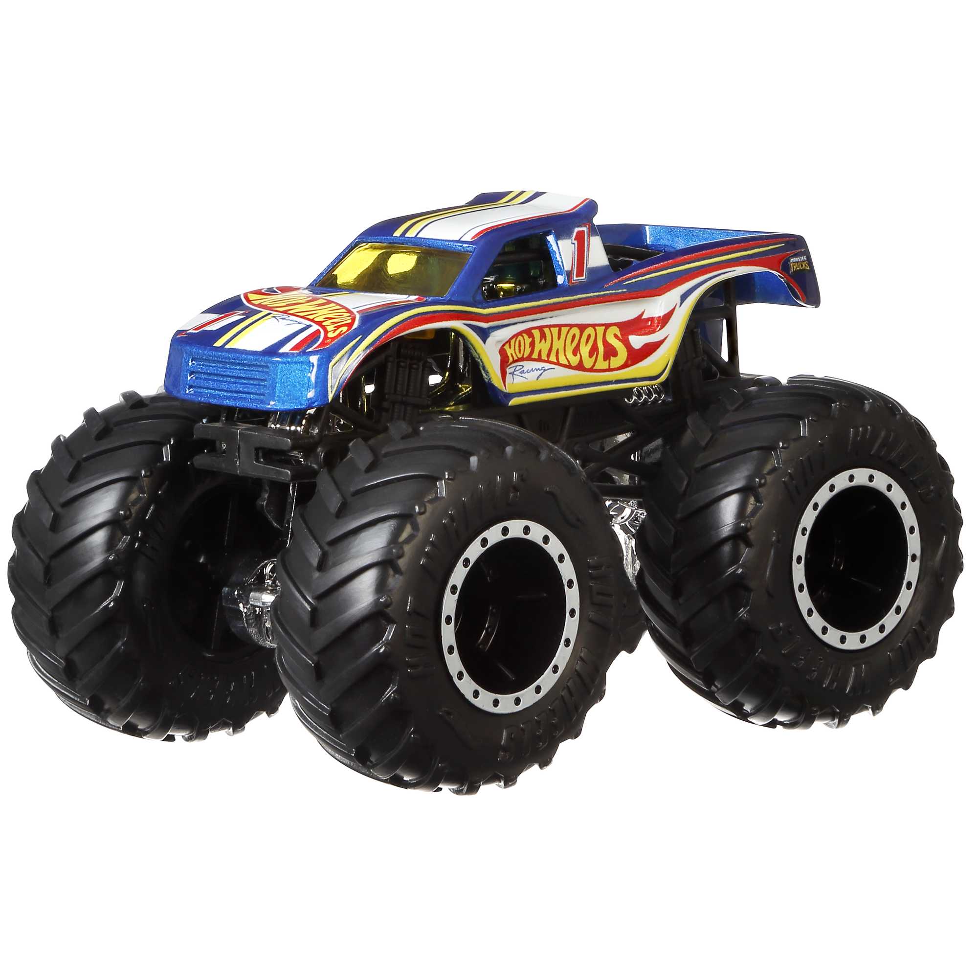 Hot Wheels® Monster Trucks Pojazd 1:64 + Autko Hot Wheels® 2-pak Asortyment - Image 2