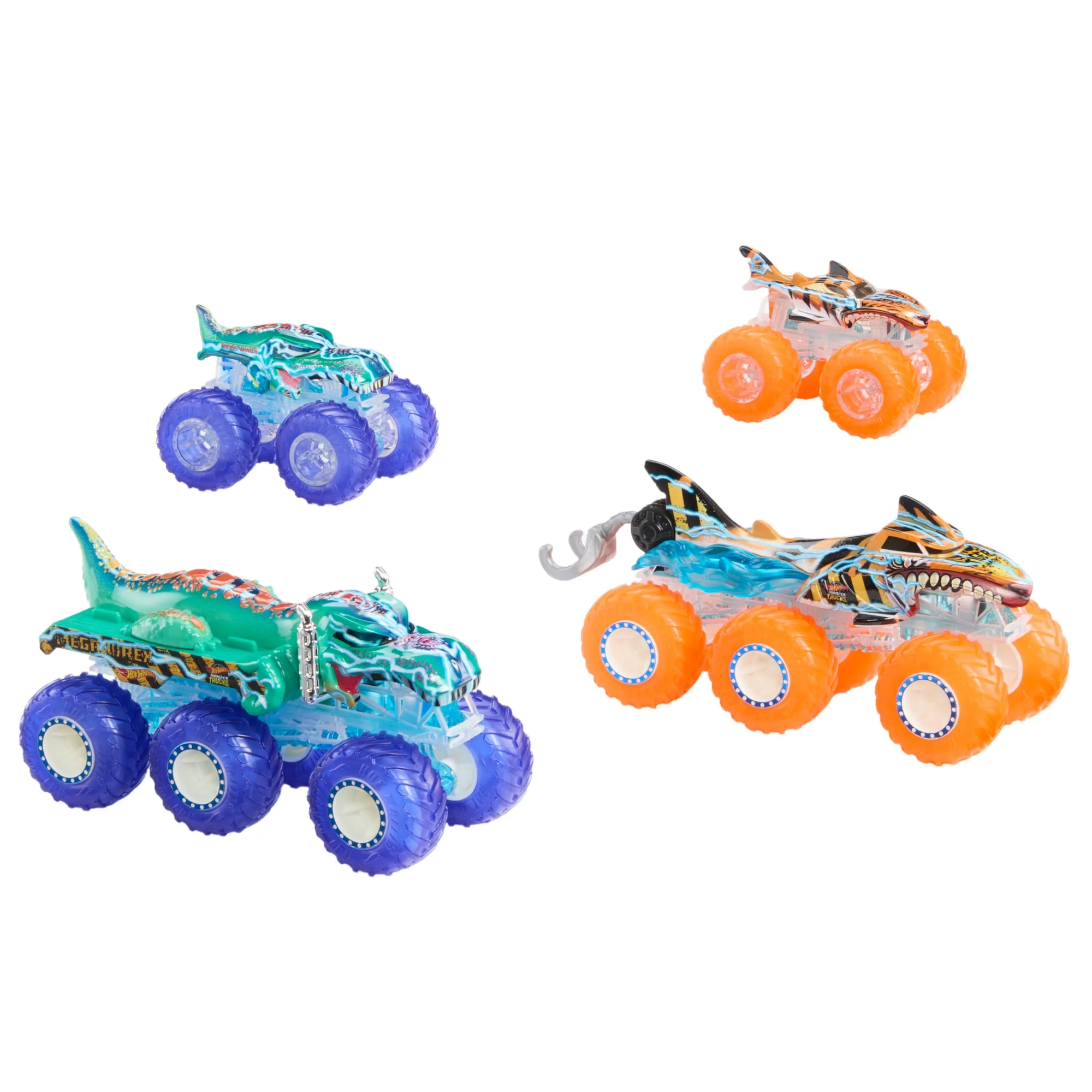 Hot Wheels Monster Trucks Power Smashers Oyuncak Araç Ve Büyük Tir Çoklu Paketi (4 Oyuncak Araç) - Image 5