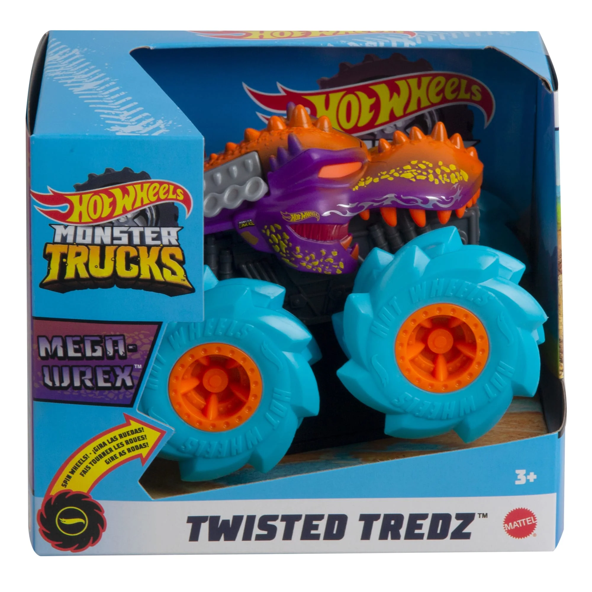 Οχήματα Hot Wheels Monster Trucks Rev Up, Φορτηγά Με Διάφορα Τέρατα Κλίμακας 1:43 - Image 3