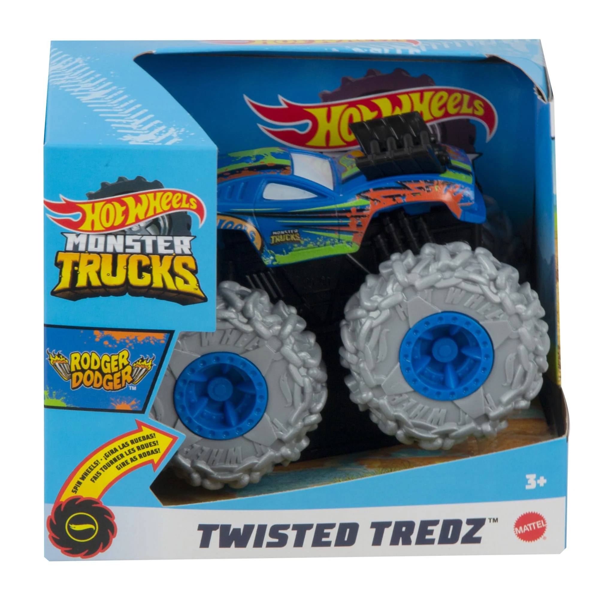 Οχήματα Hot Wheels Monster Trucks Rev Up, Φορτηγά Με Διάφορα Τέρατα Κλίμακας 1:43 - Image 4
