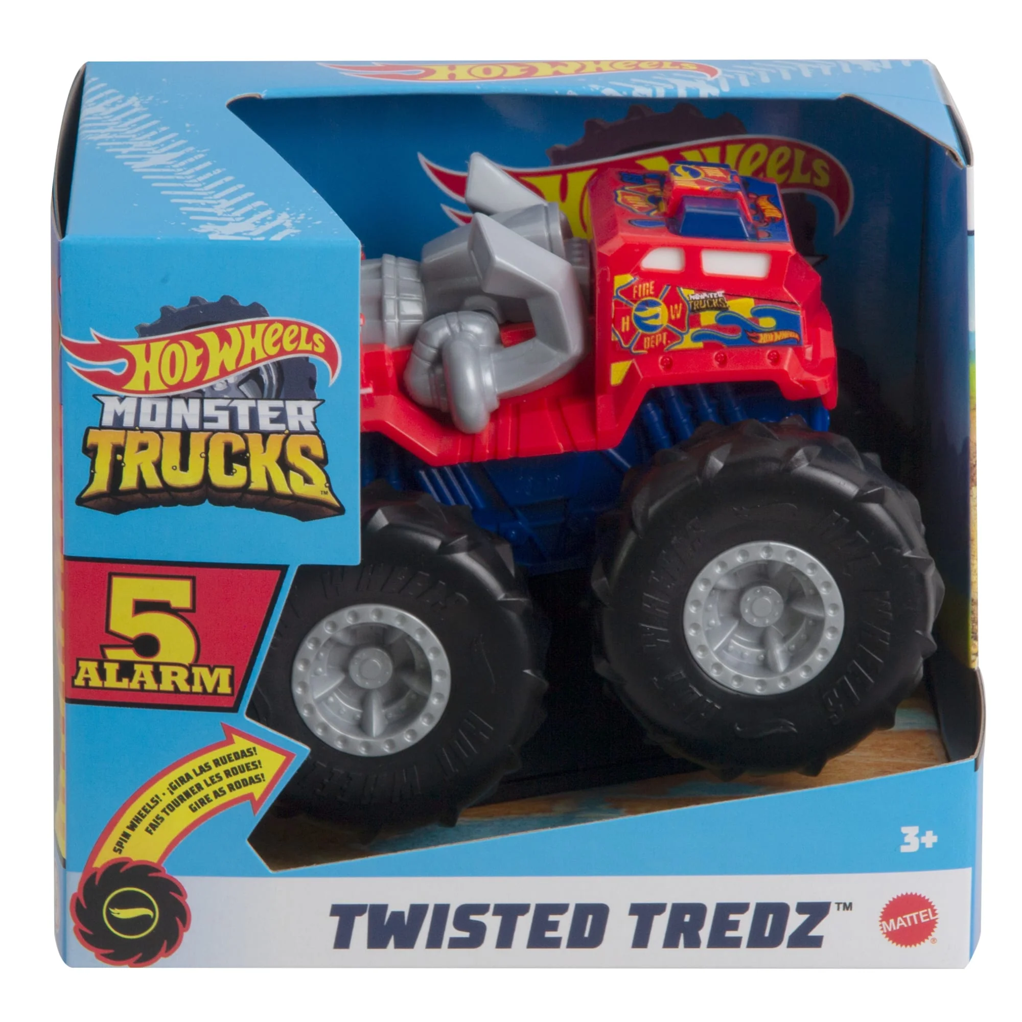 Οχήματα Hot Wheels Monster Trucks Rev Up, Φορτηγά Με Διάφορα Τέρατα Κλίμακας 1:43 - Image 5