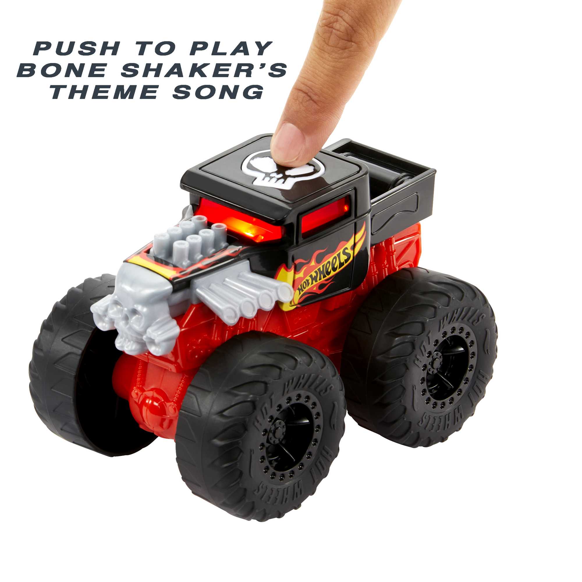 Hot Wheels Monster Trucks Roarin' Wreckers Bone Shaker - Image 3