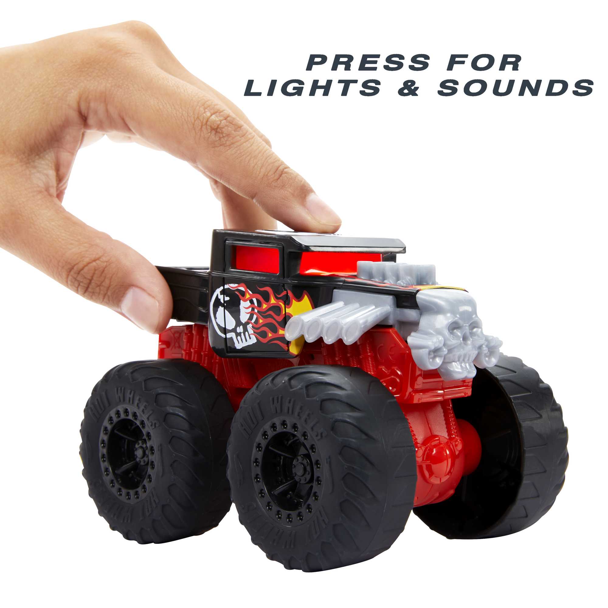 Hot Wheels Monster Trucks Roarin' Wreckers Bone Shaker - Image 4