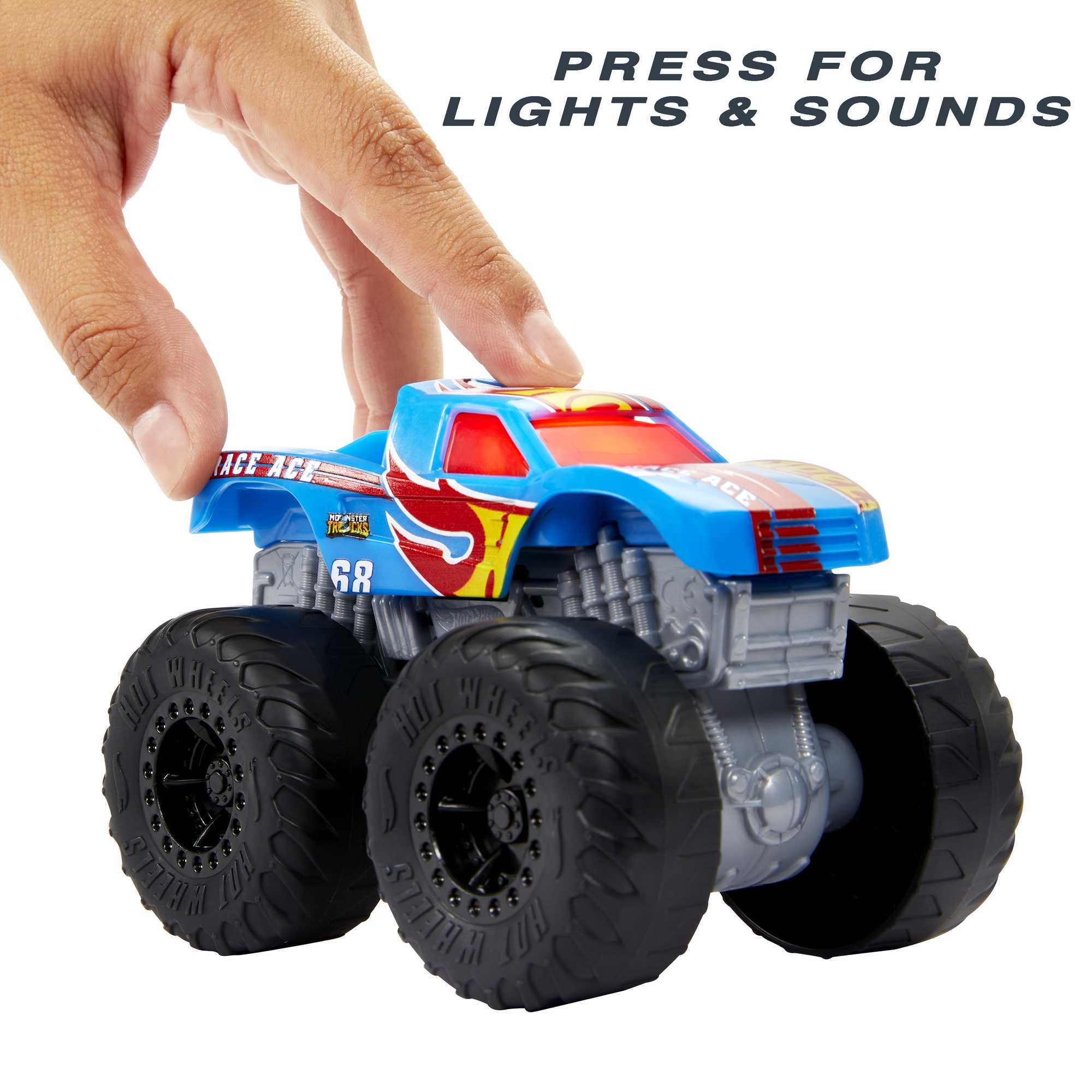Hot Wheels Monster Trucks Roarin' Wreckers Race Ace - Image 4