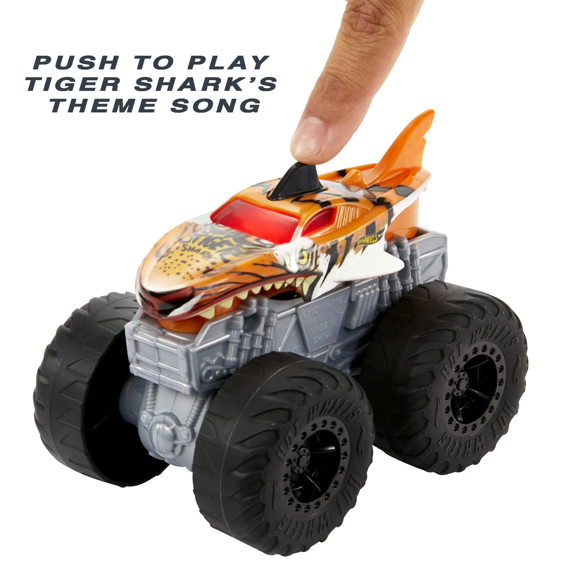 Hot Wheels Monster Trucks Roarin' Wreckers Tiger Shark - Image 3