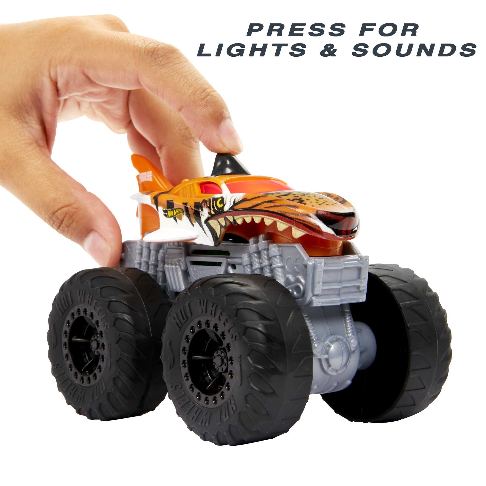 Hot Wheels Monster Trucks Roarin' Wreckers Tiger Shark - Image 4