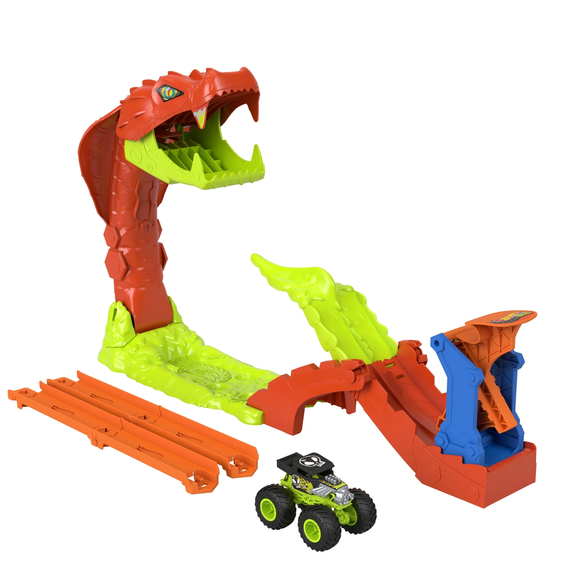 Hot Wheels Monster Trucks Snake Slam Takedown Spielset Mit Bone Shaker Spielfahrzeug Im Maßstab 1:64 - Image 5