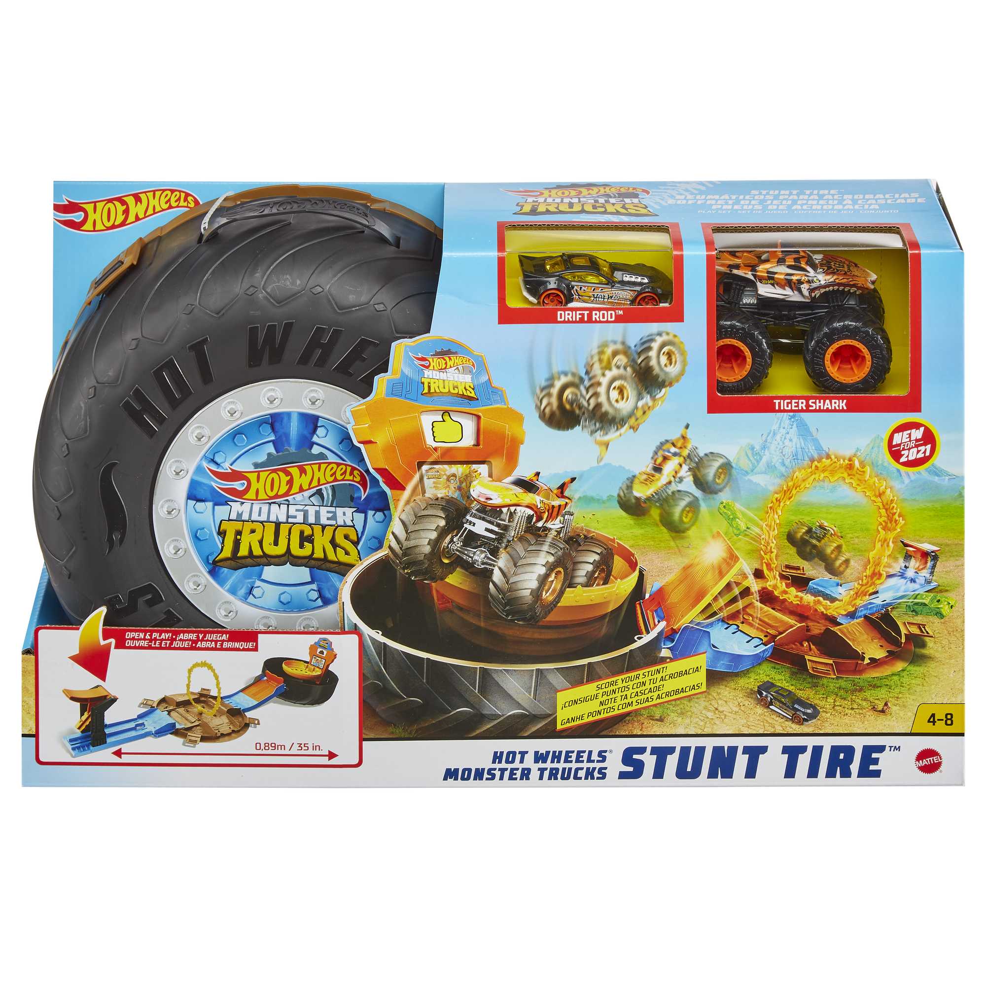 Hot Wheels Monster Trucks Stunt Tire Playset - Image 6