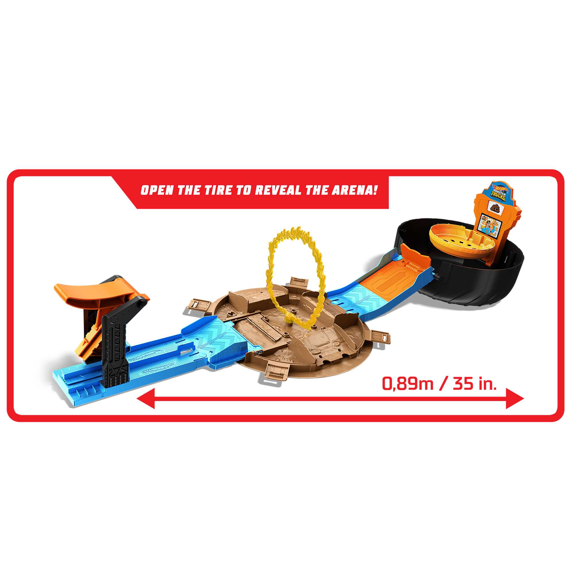 Hot Wheels Monster Trucks Stunt Tire Playset - Image 3