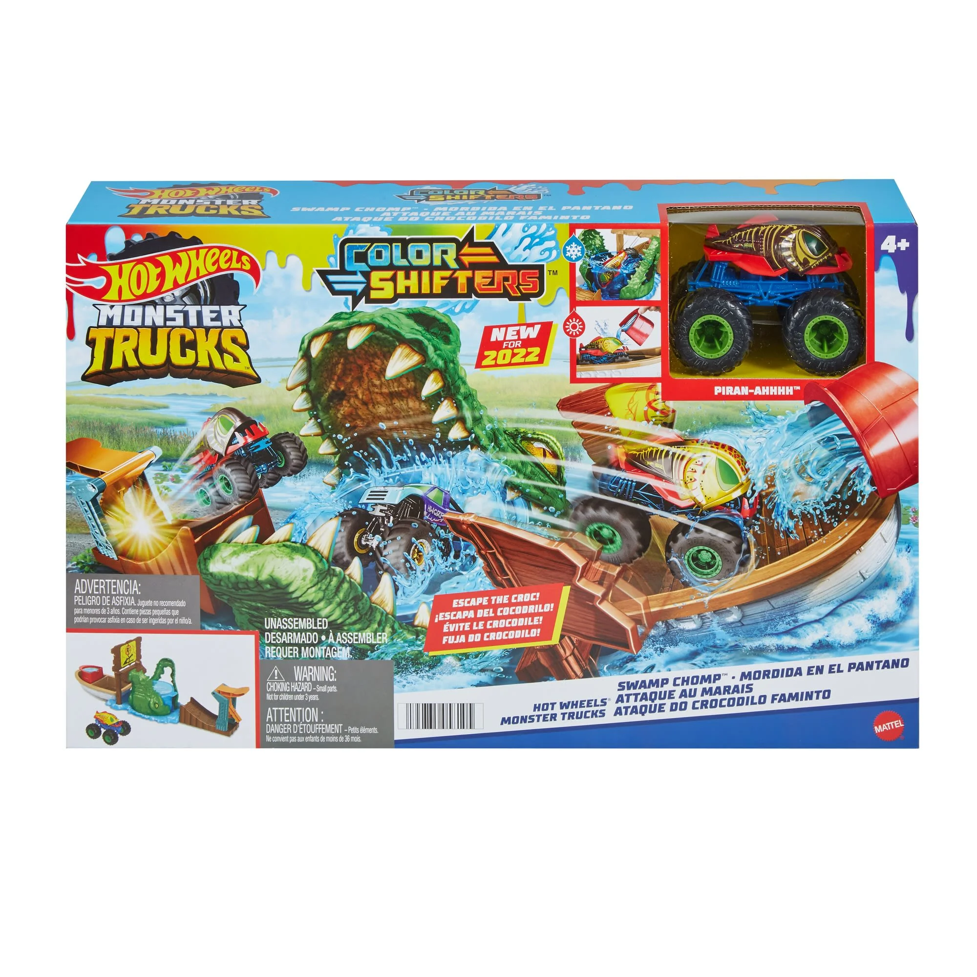 Hot Wheels Monster Trucks Swamp Chomp Playset - Image 6