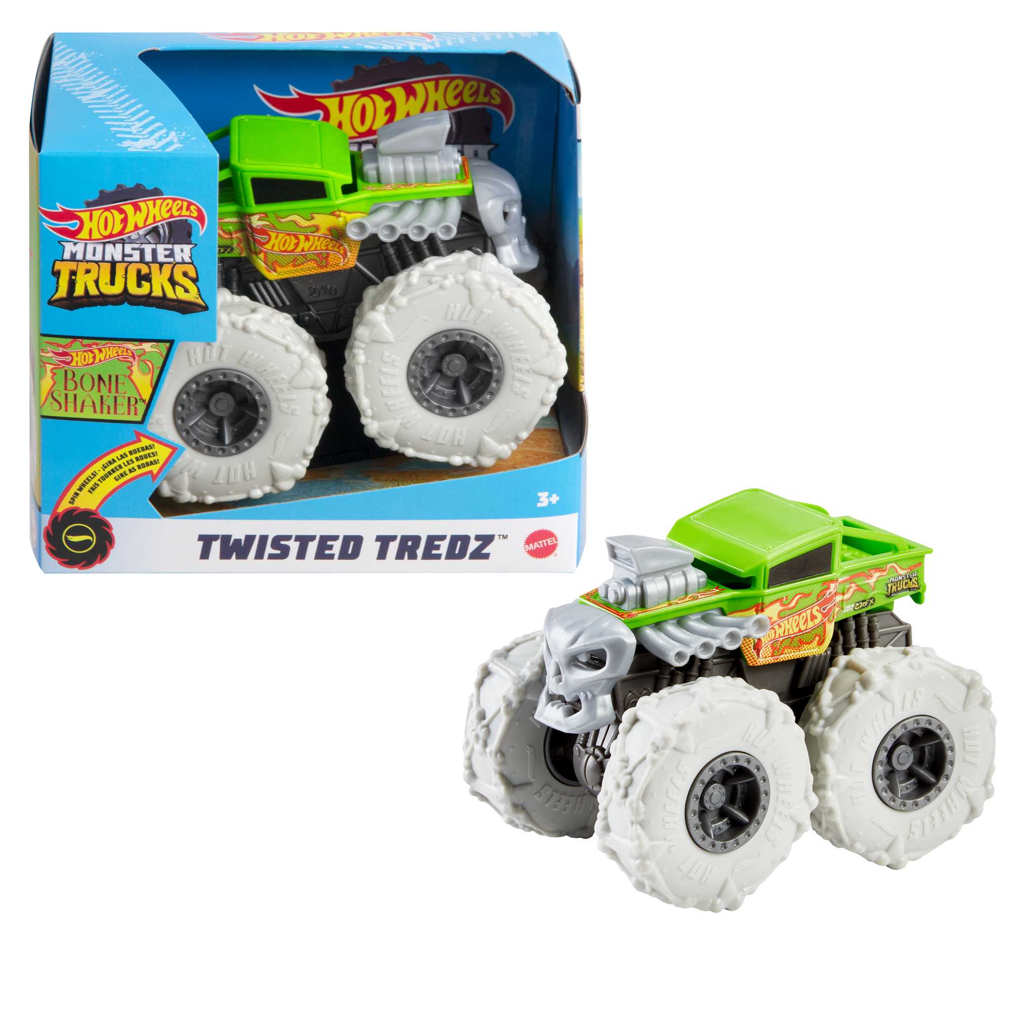 Hot Wheels Monster Trucks Twisted Tredz Vehicles Assortment - Image 6