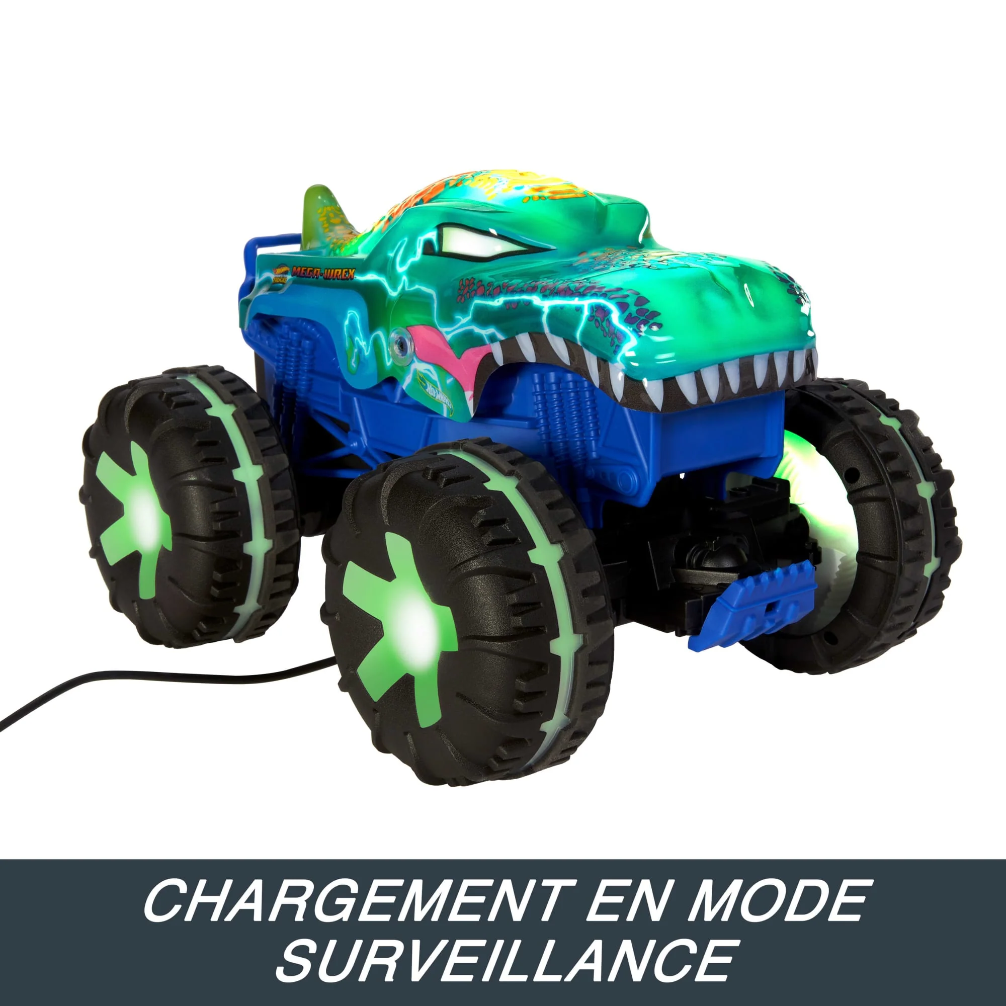 Hot Wheels Monster Trucks-MEGA-Wrex-Véhicule Télécommandé Échelle 1/15 - Image 5