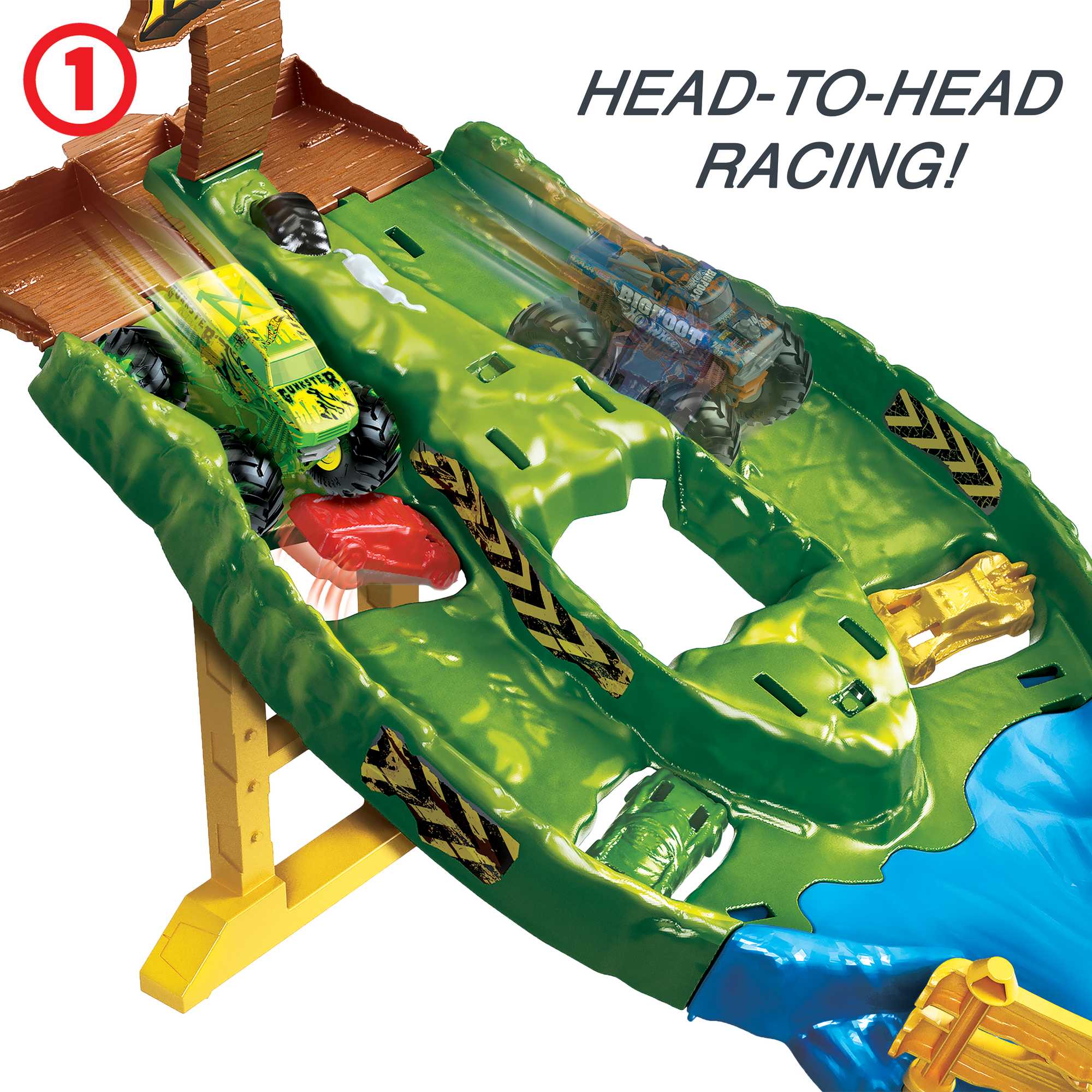 Hot Wheels Monster Trucks Wreckin' Raceway Playset - Image 3