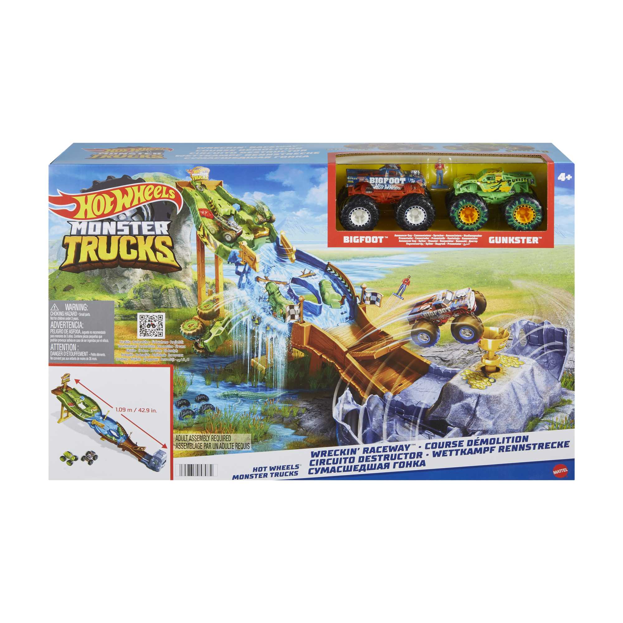 Hot Wheels Monster Trucks Wreckin' Raceway Playset - Image 6