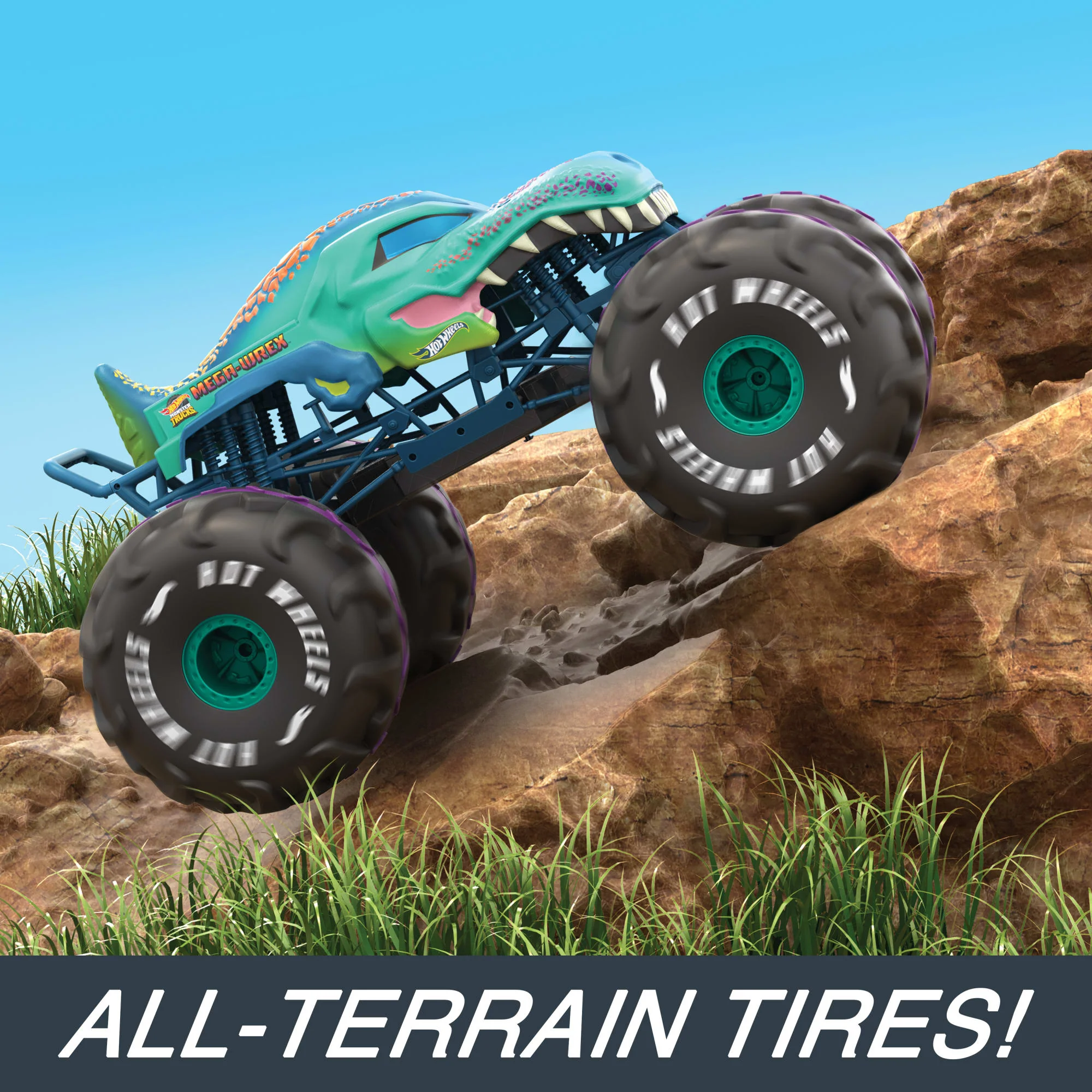 HOT WHEELS Monster Trucks XL 1:6 Scale MEGA-WREX RC Vehicle - Image 5