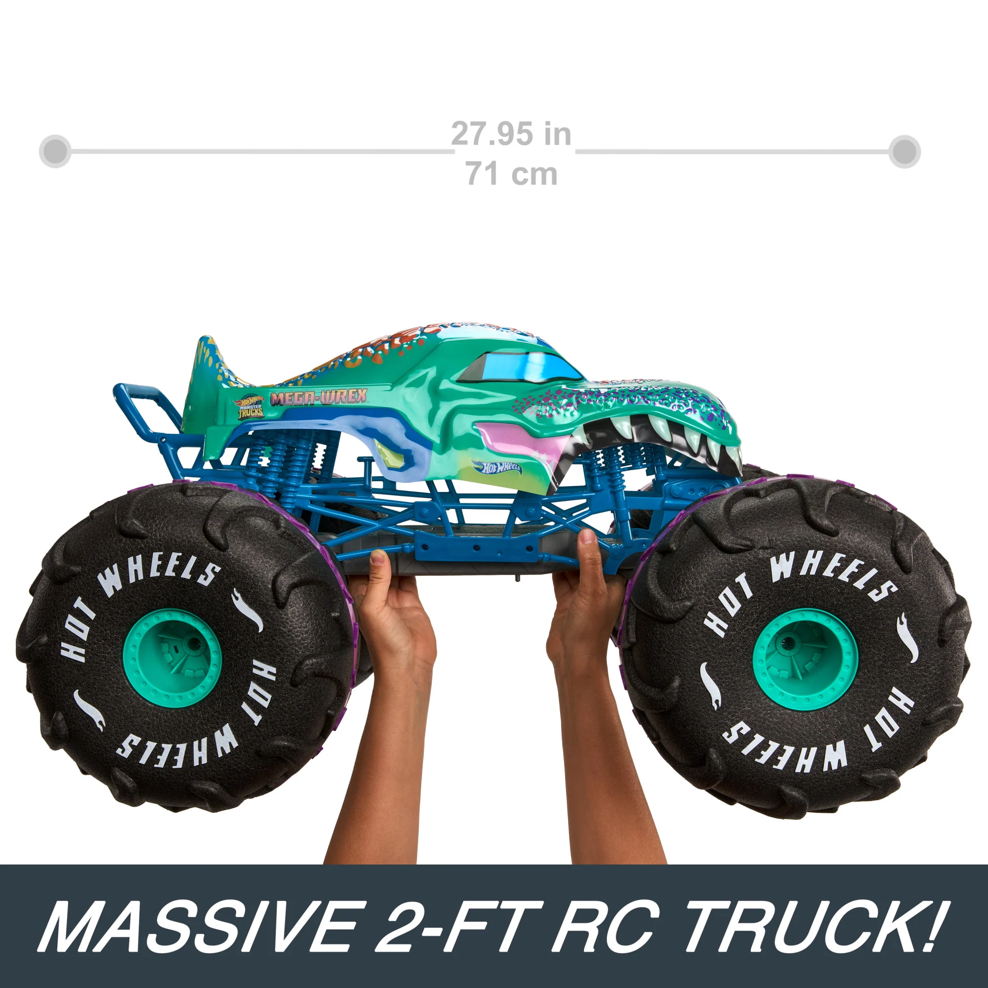 HOT WHEELS Monster Trucks XL 1:6 Scale MEGA-WREX RC Vehicle - Image 6