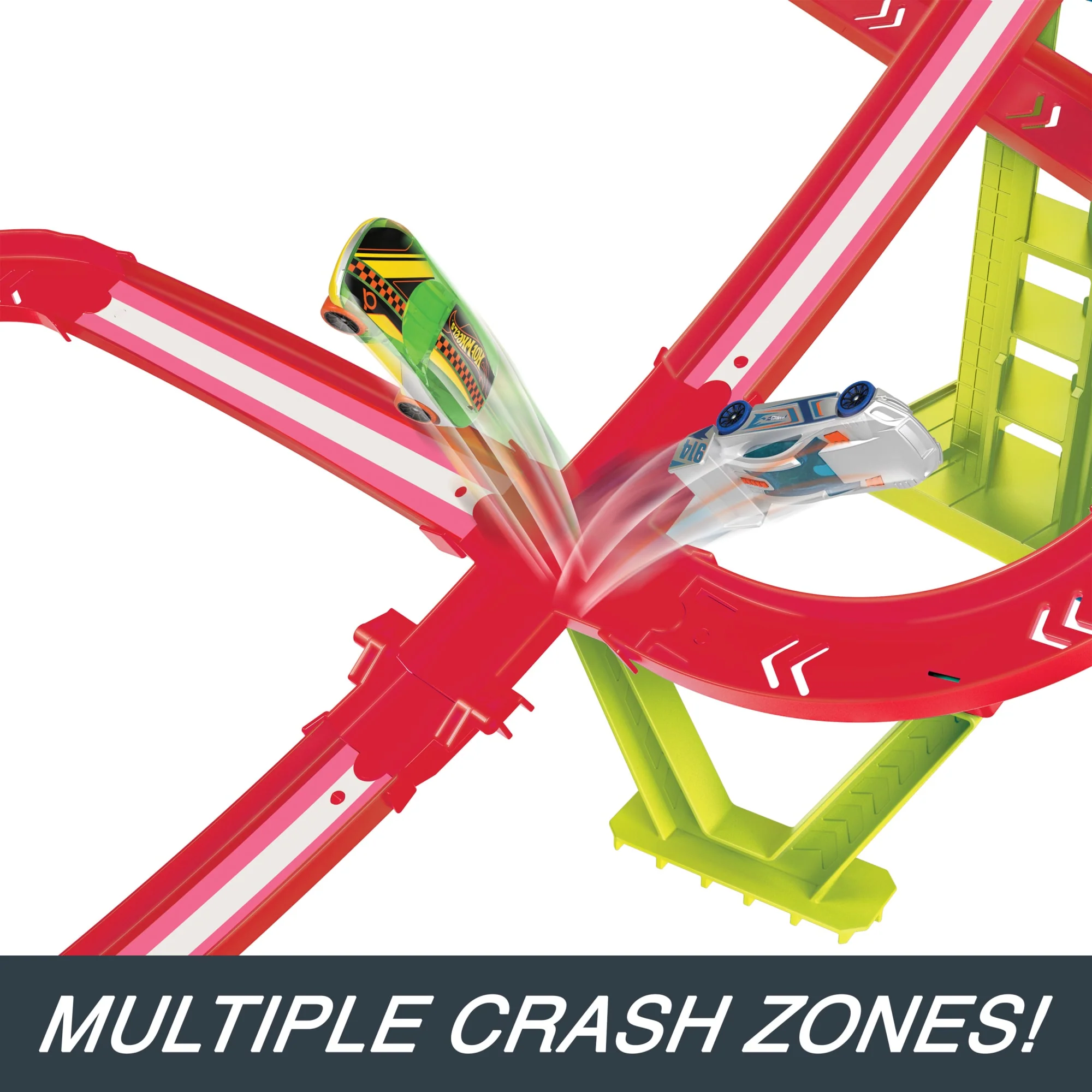 HOT WHEELS NEON SPEEDERS Skyscraper Speed Circuit Track Set - Image 2